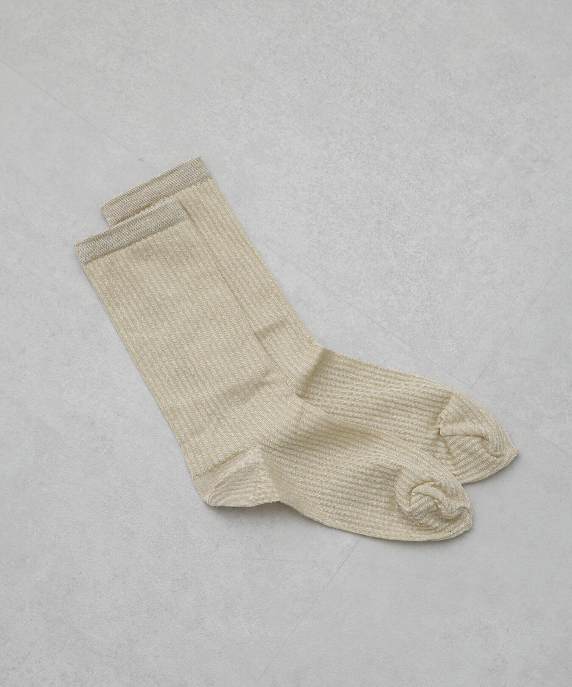 nano･universe「ラメリブソックス」|ソックス|