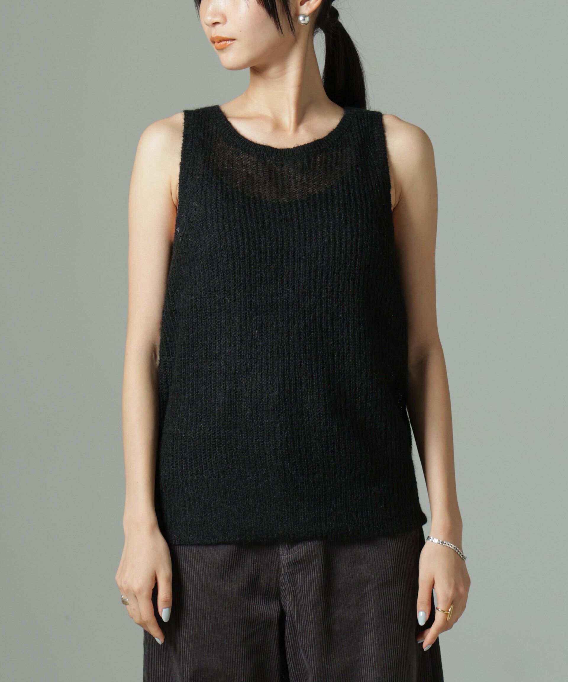 nano･universe「モヘヤ混タンクニットトップス(セットアップ可)」|ニット・セーター|