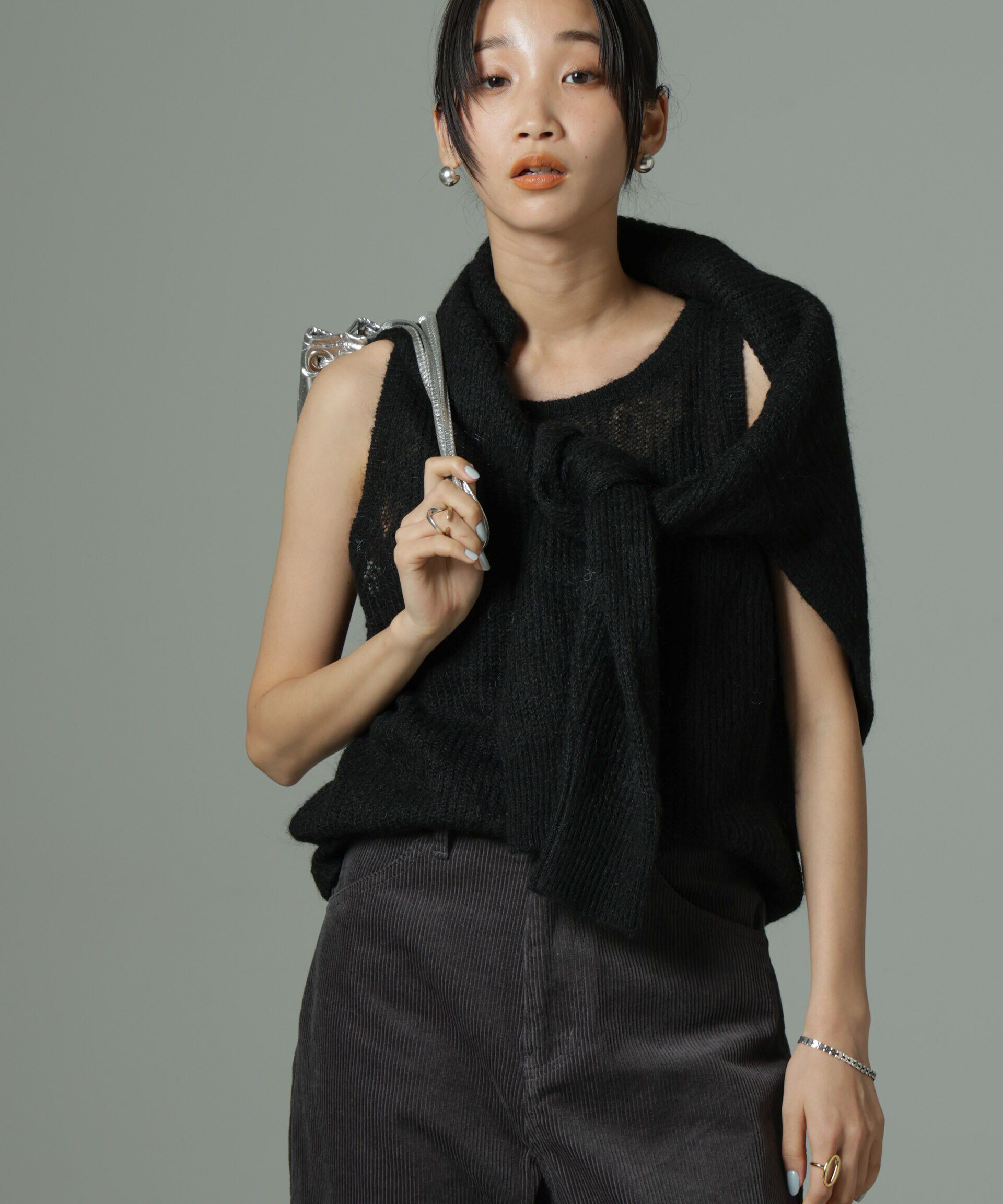 nano･universe「モヘヤ混タンクニットトップス(セットアップ可)」|ニット・セーター|