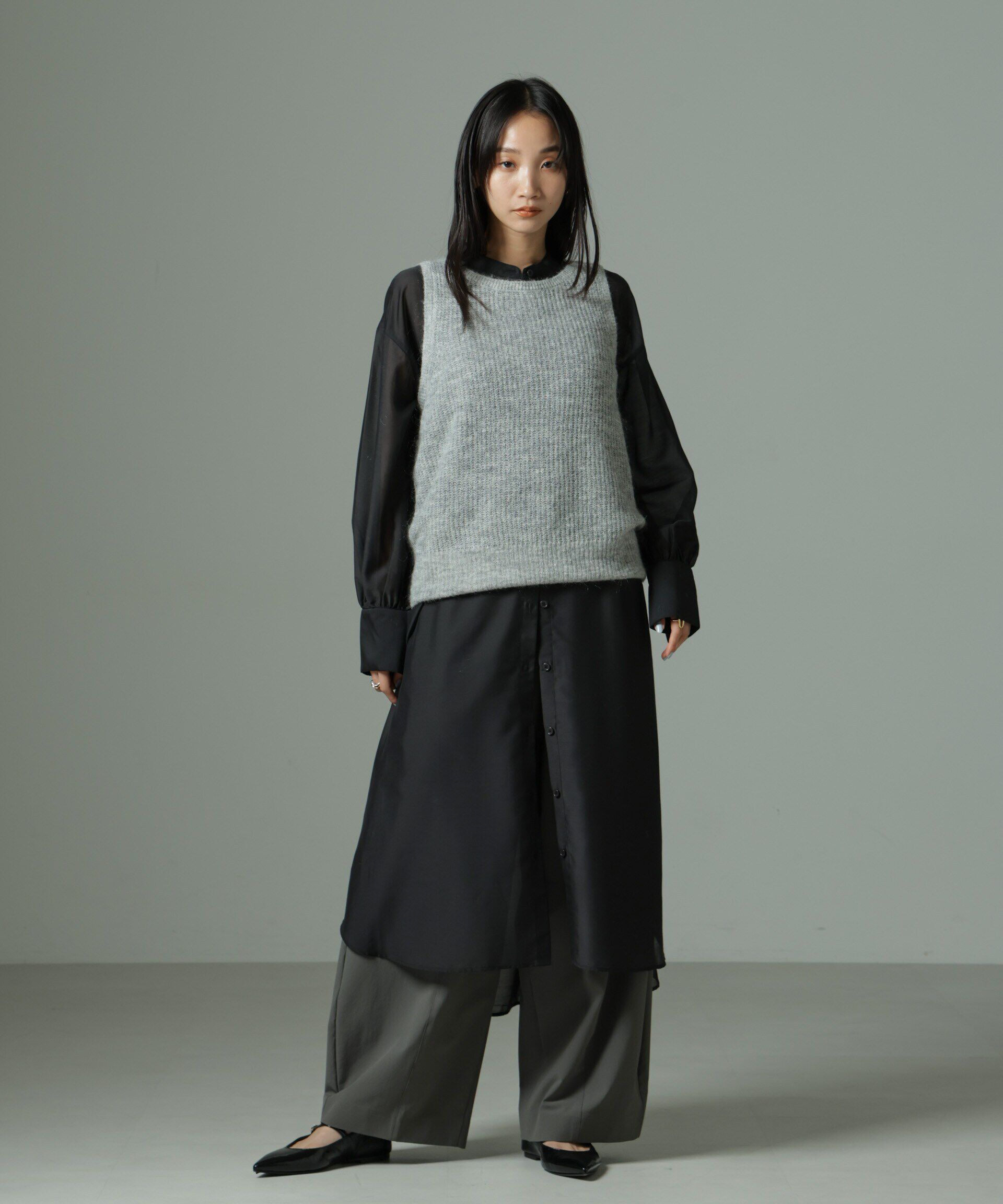 nano･universe「モヘヤ混タンクニットトップス(セットアップ可)」|ニット・セーター|