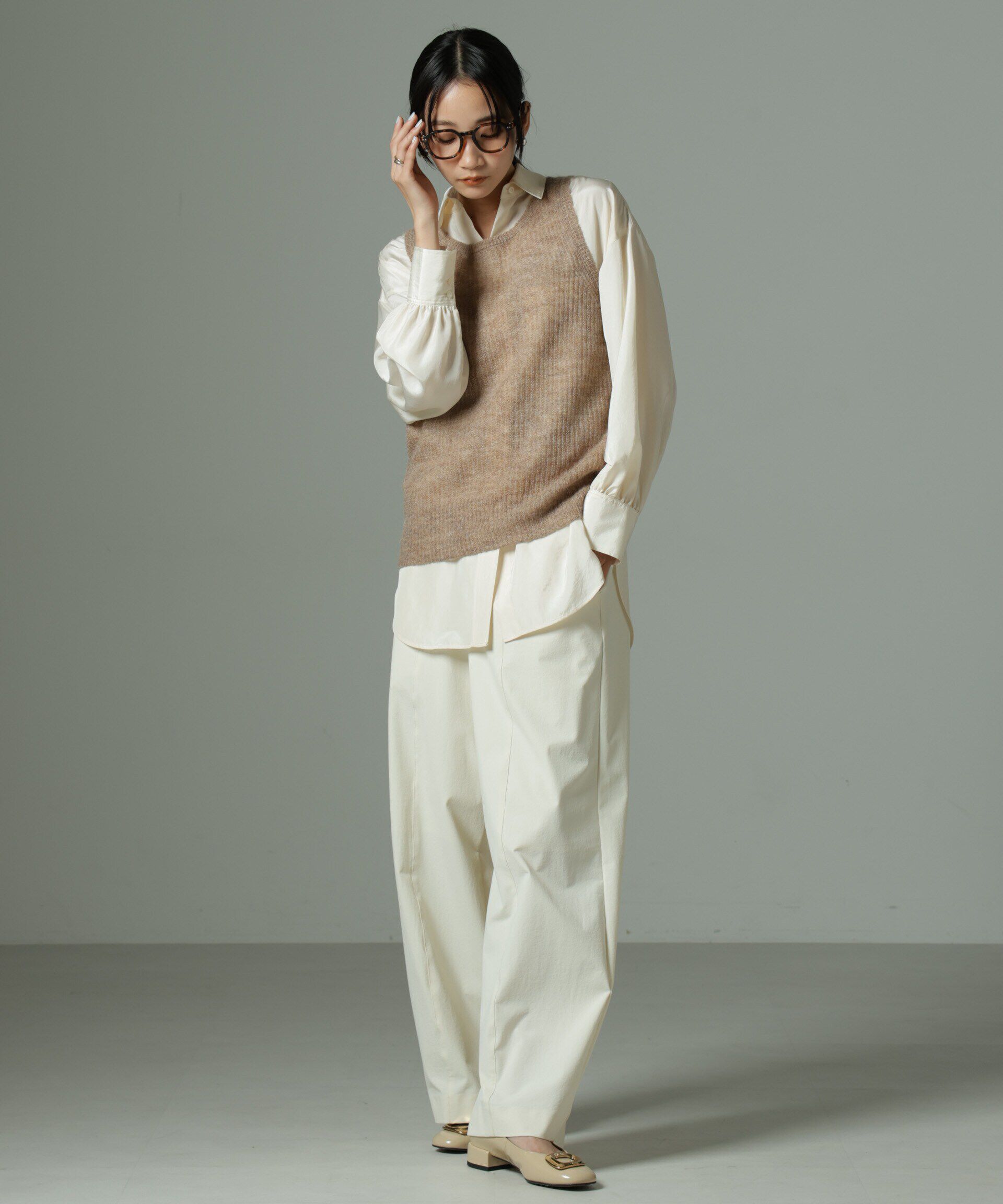 nano･universe「モヘヤ混タンクニットトップス(セットアップ可)」|ニット・セーター|