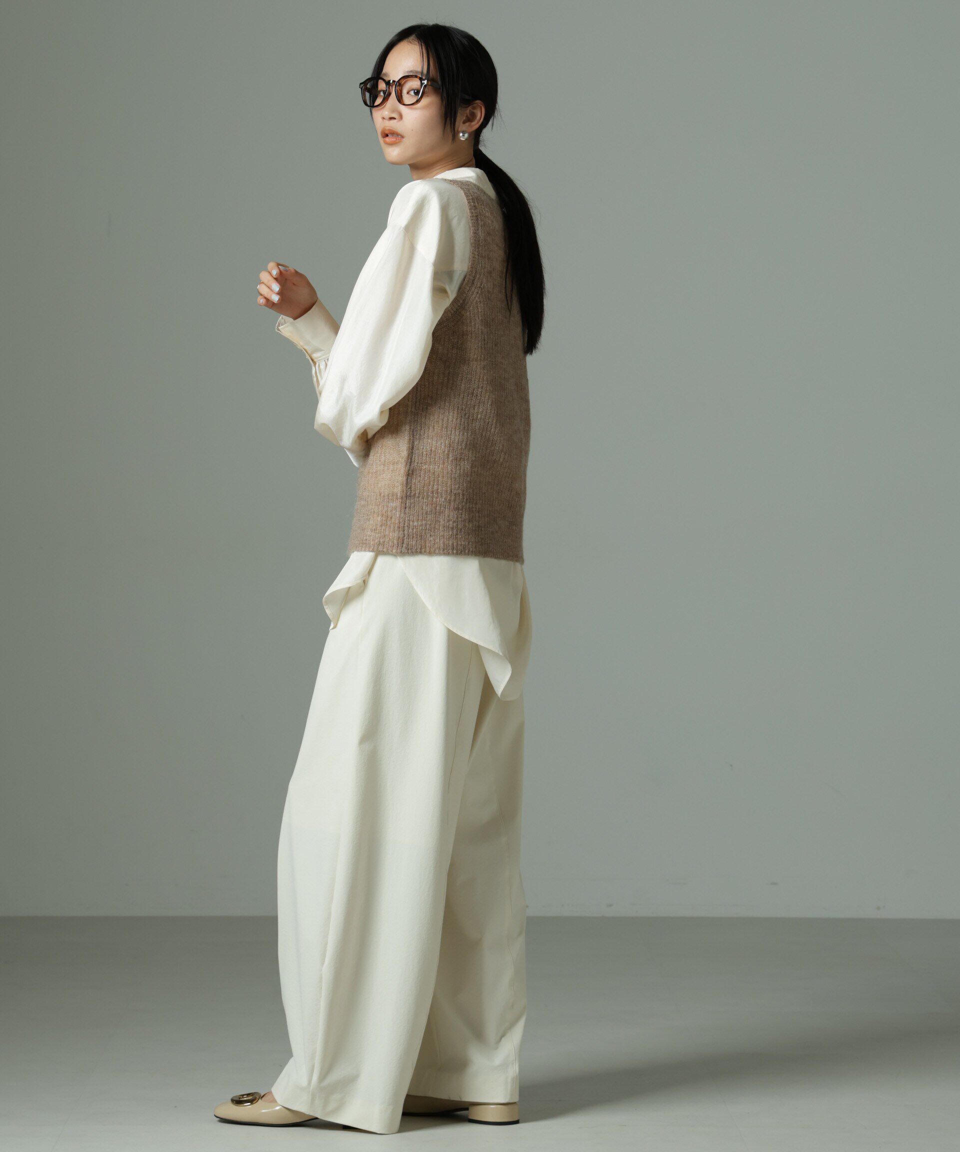 nano･universe「モヘヤ混タンクニットトップス(セットアップ可)」|ニット・セーター|