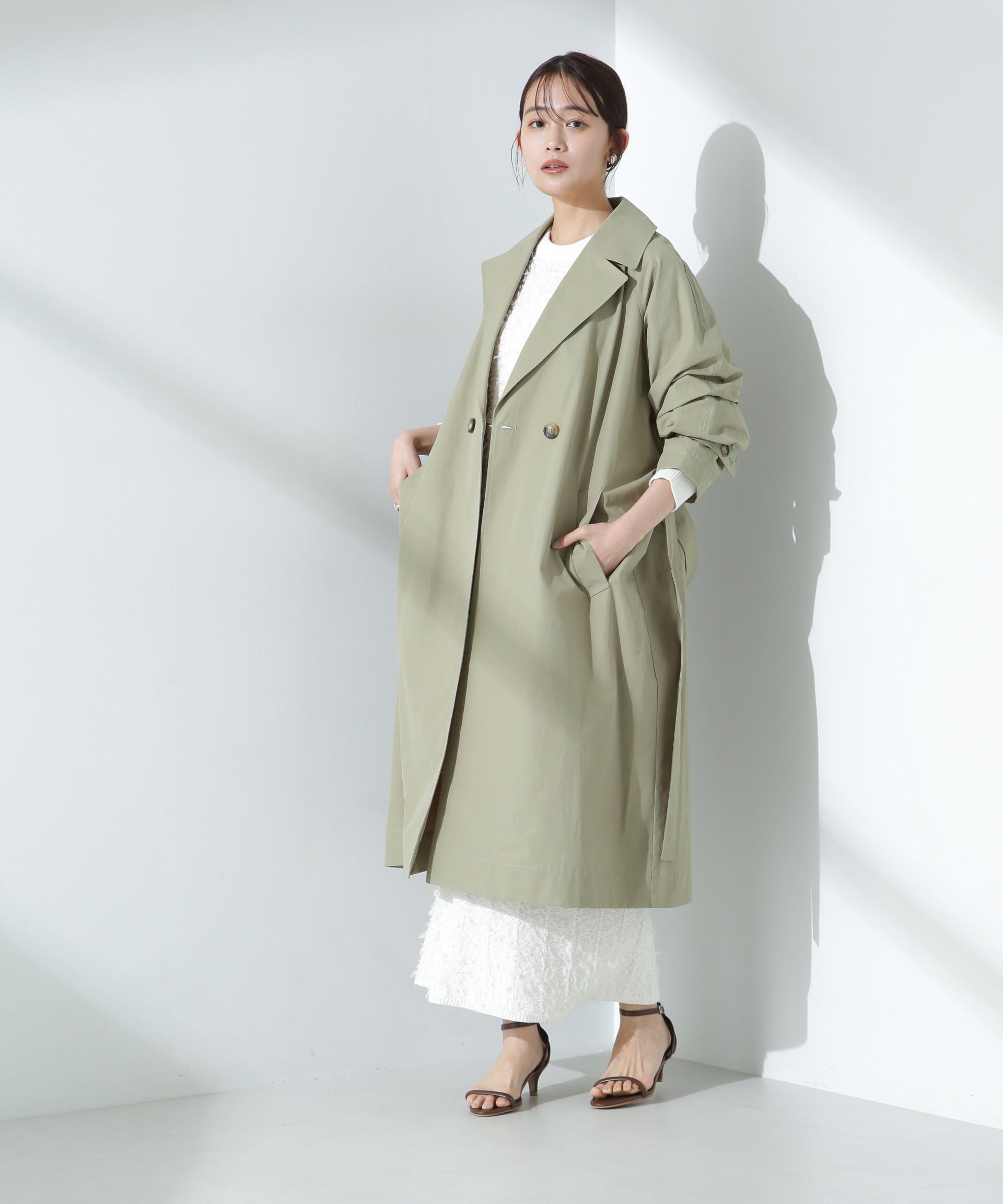 nano･universe「撥水加工コットンナイロンバックギャザーコート」|その他|