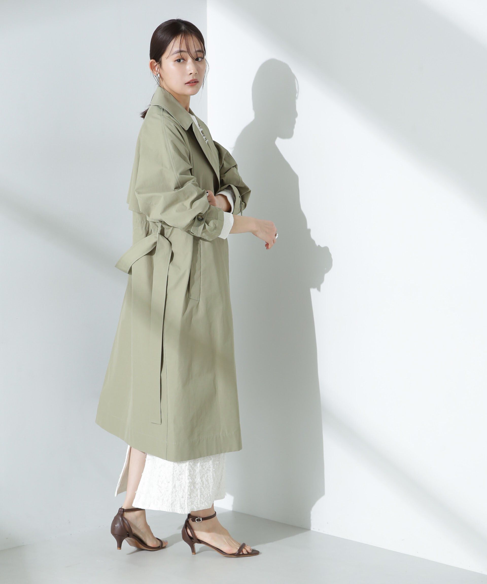 nano･universe「撥水加工コットンナイロンバックギャザーコート」|その他|