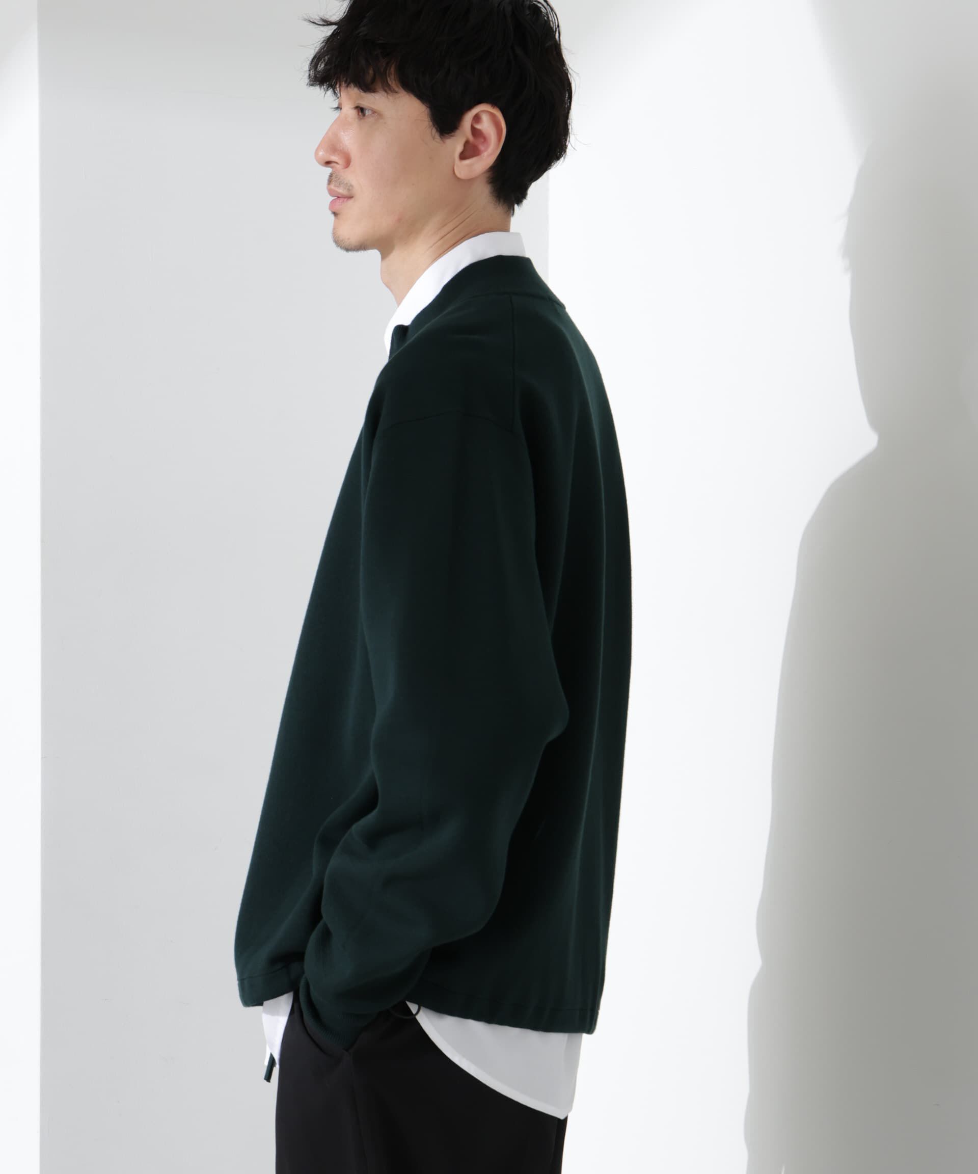 nano･universe「14ゲージミラノリブブルゾン （手洗い可能）」|ニット・セーター|