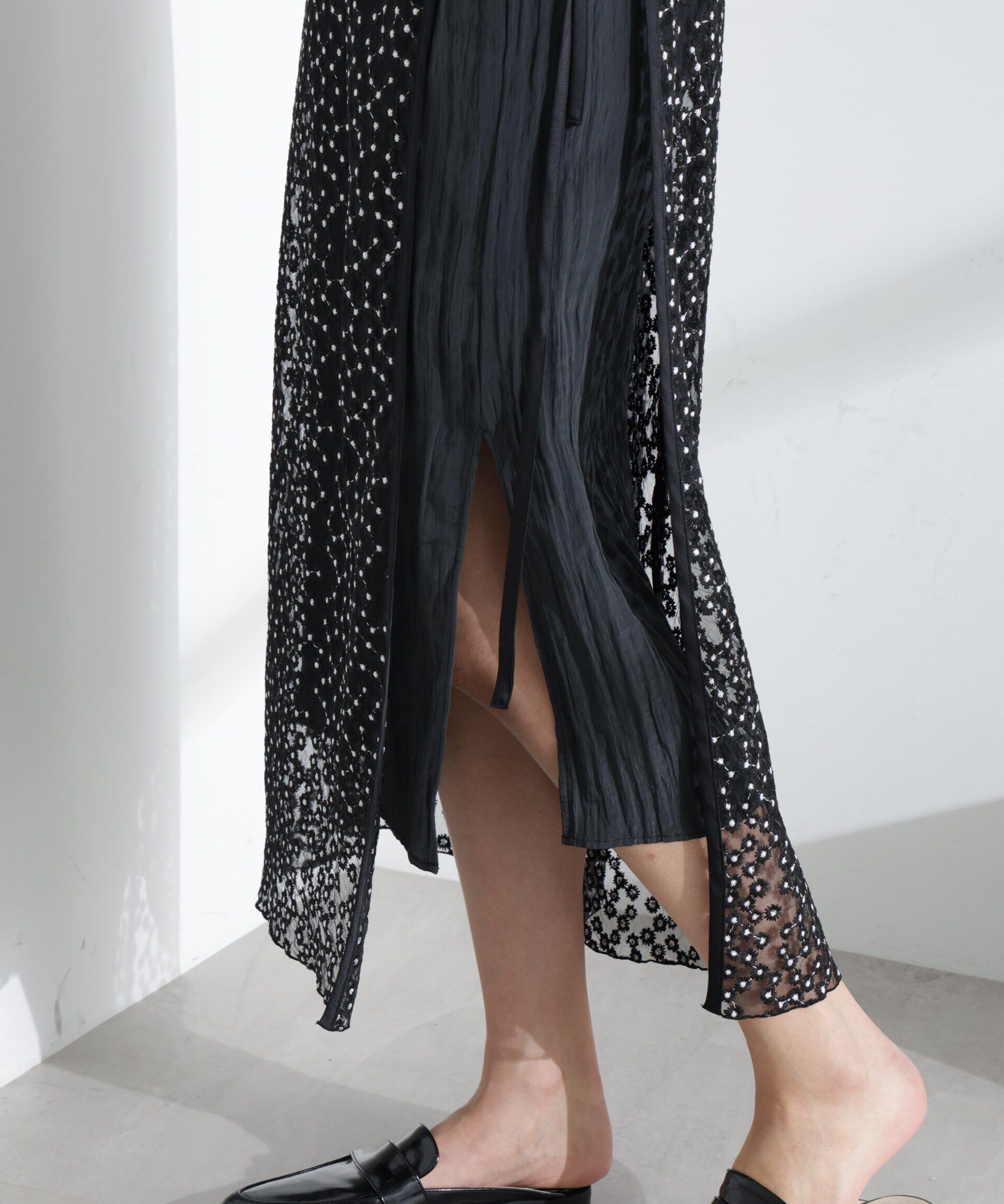 nano･universe「レースラップスカート」|スカート|