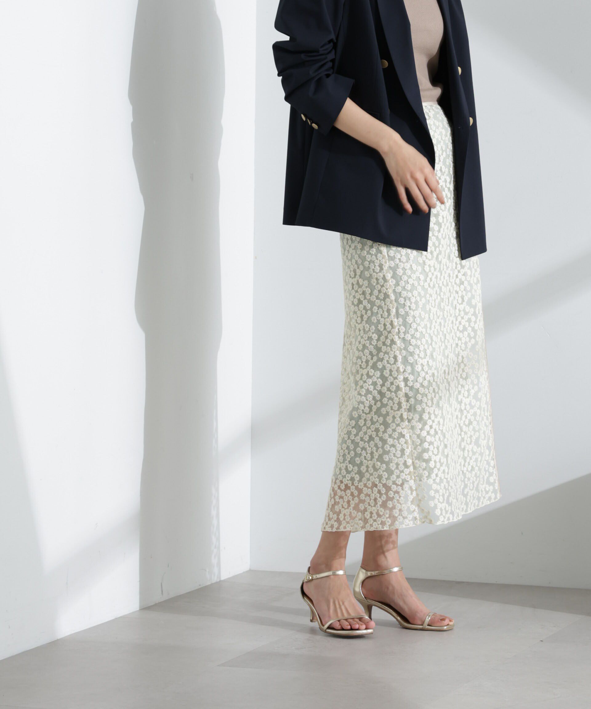 nano･universe「レースラップスカート」|スカート|