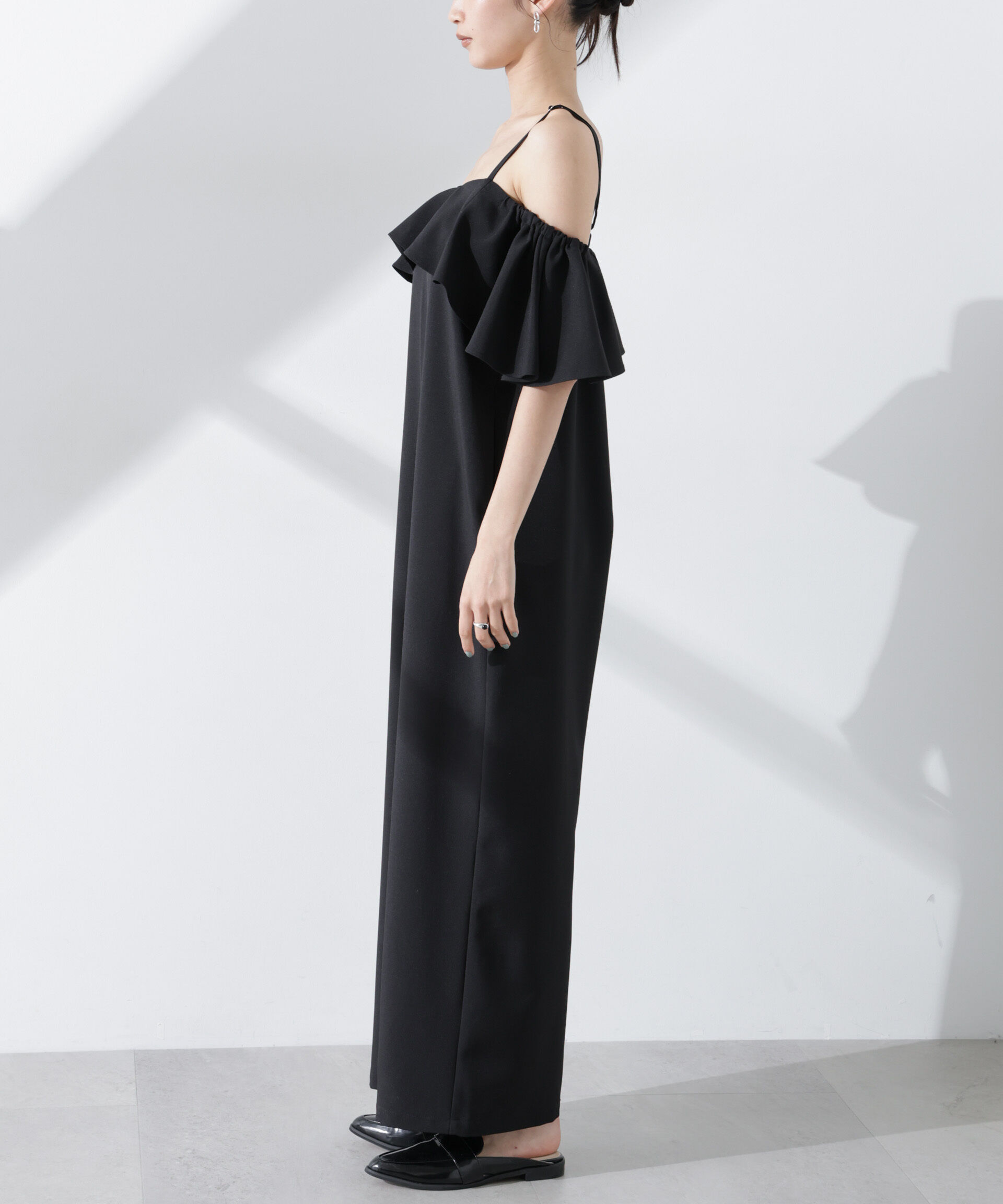 nano･universe「2wayオフショルダーフリルオールインワン」|ワンピース|