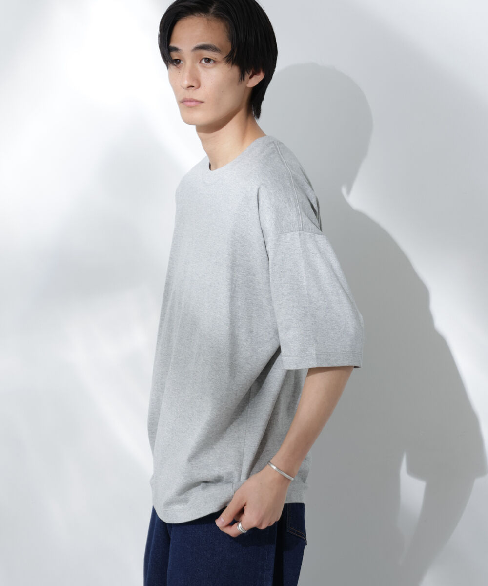 nano･universe「Anti Soaked(R)  汗染み防止 クルーネック ビッグシルエットTシャツ」|Tシャツ・カットソー|トップグレー4