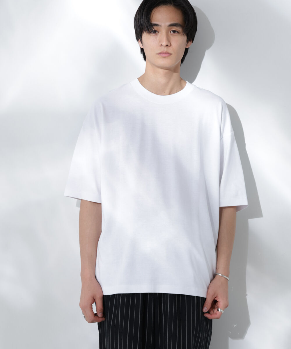 nano･universe「Anti Soaked(R)  汗染み防止 クルーネック ビッグシルエットTシャツ」|Tシャツ・カットソー|