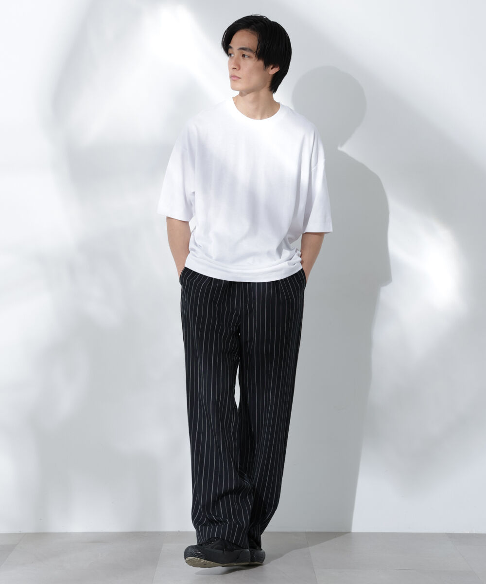 nano･universe「Anti Soaked(R)  汗染み防止 クルーネック ビッグシルエットTシャツ」|Tシャツ・カットソー|