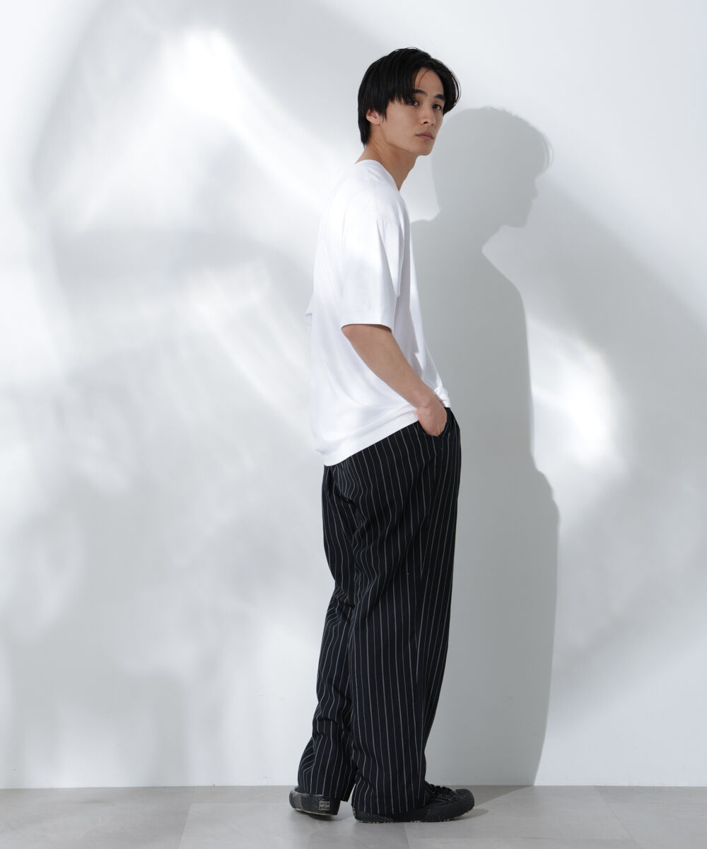 nano･universe「Anti Soaked(R)  汗染み防止 クルーネック ビッグシルエットTシャツ」|Tシャツ・カットソー|