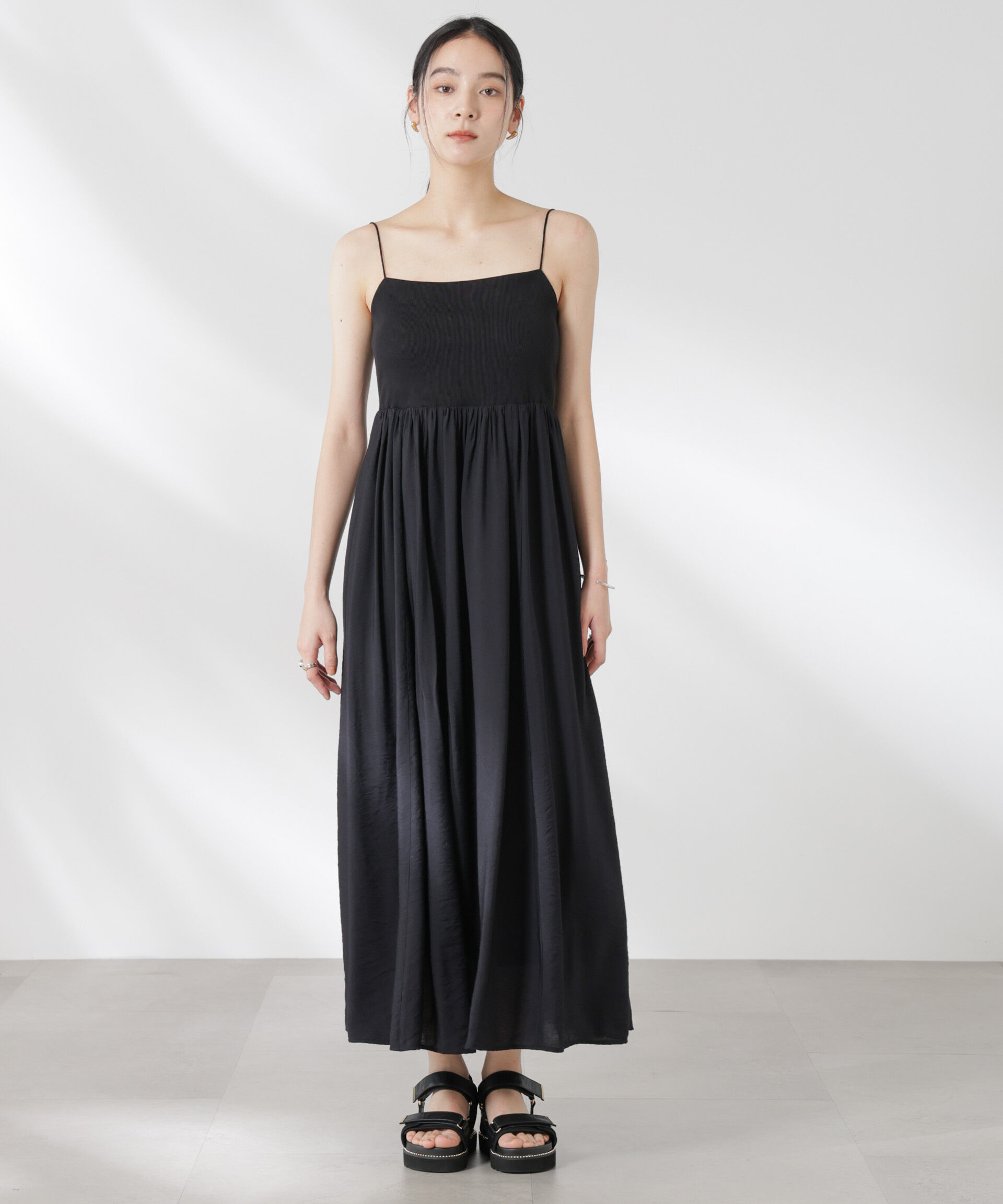 nano･universe「リブドッキング2wayキャミワンピース」|ワンピース|