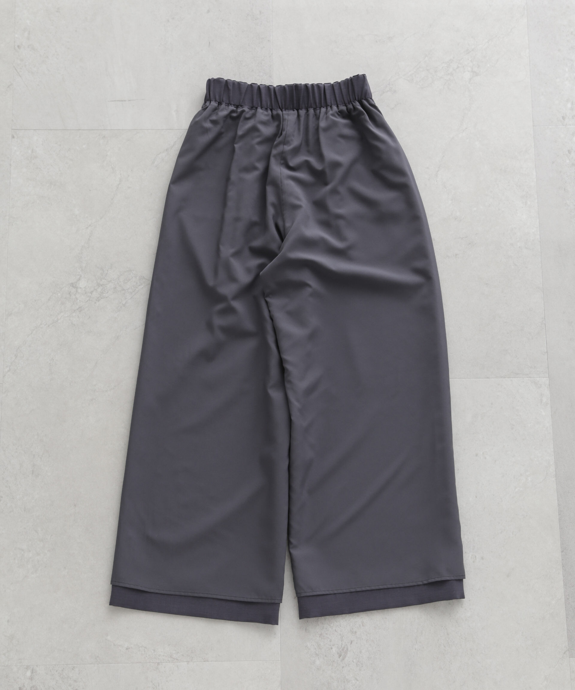 nano･universe「メランジドライ イージーワイドパンツ(セットアップ可)」|チノ|