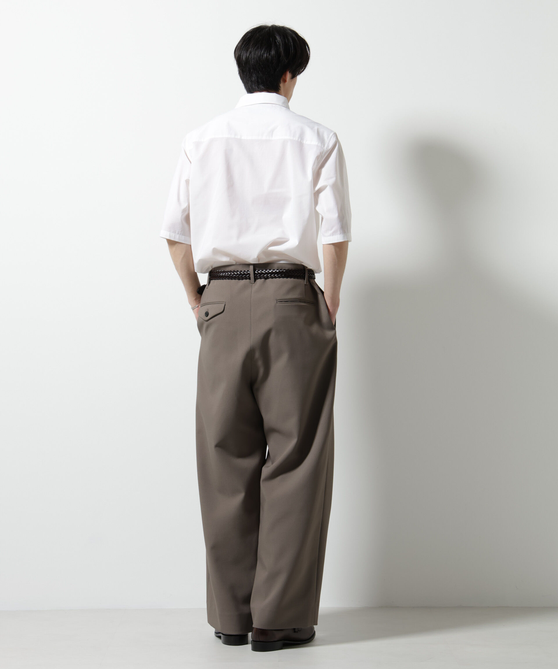 nano･universe「TEXBRID(R)レギュラーカラーシャツ 半袖」|シャツ・ブラウス|