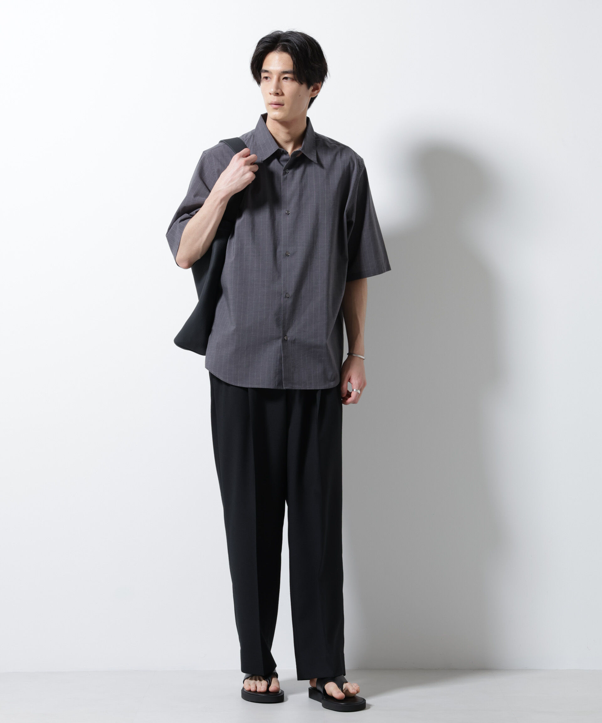 nano･universe「TEXBRID(R)レギュラーカラーシャツ 半袖」|シャツ・ブラウス|