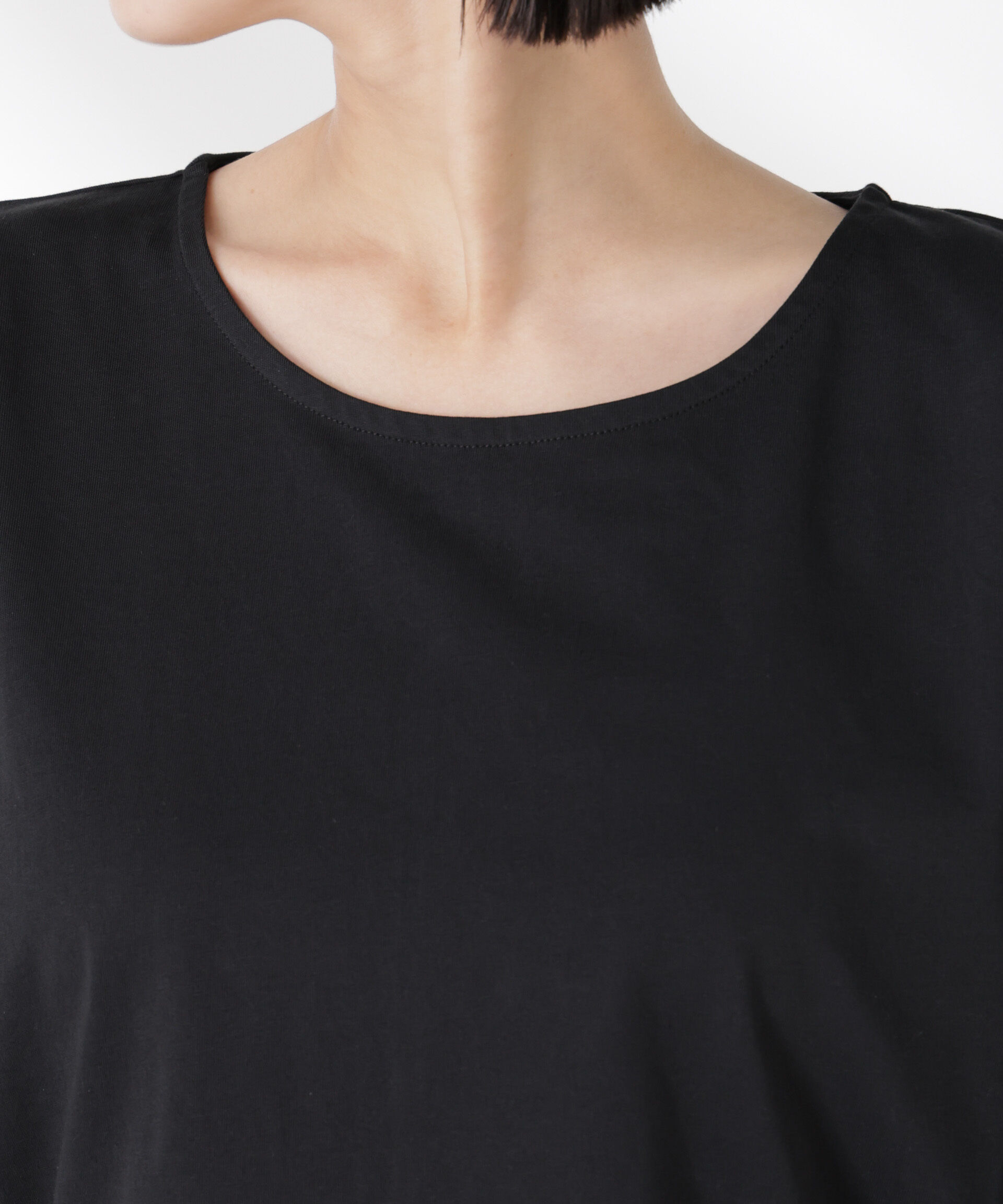 nano･universe「レーススクエアスリーブカットトップス」|Tシャツ・カットソー|