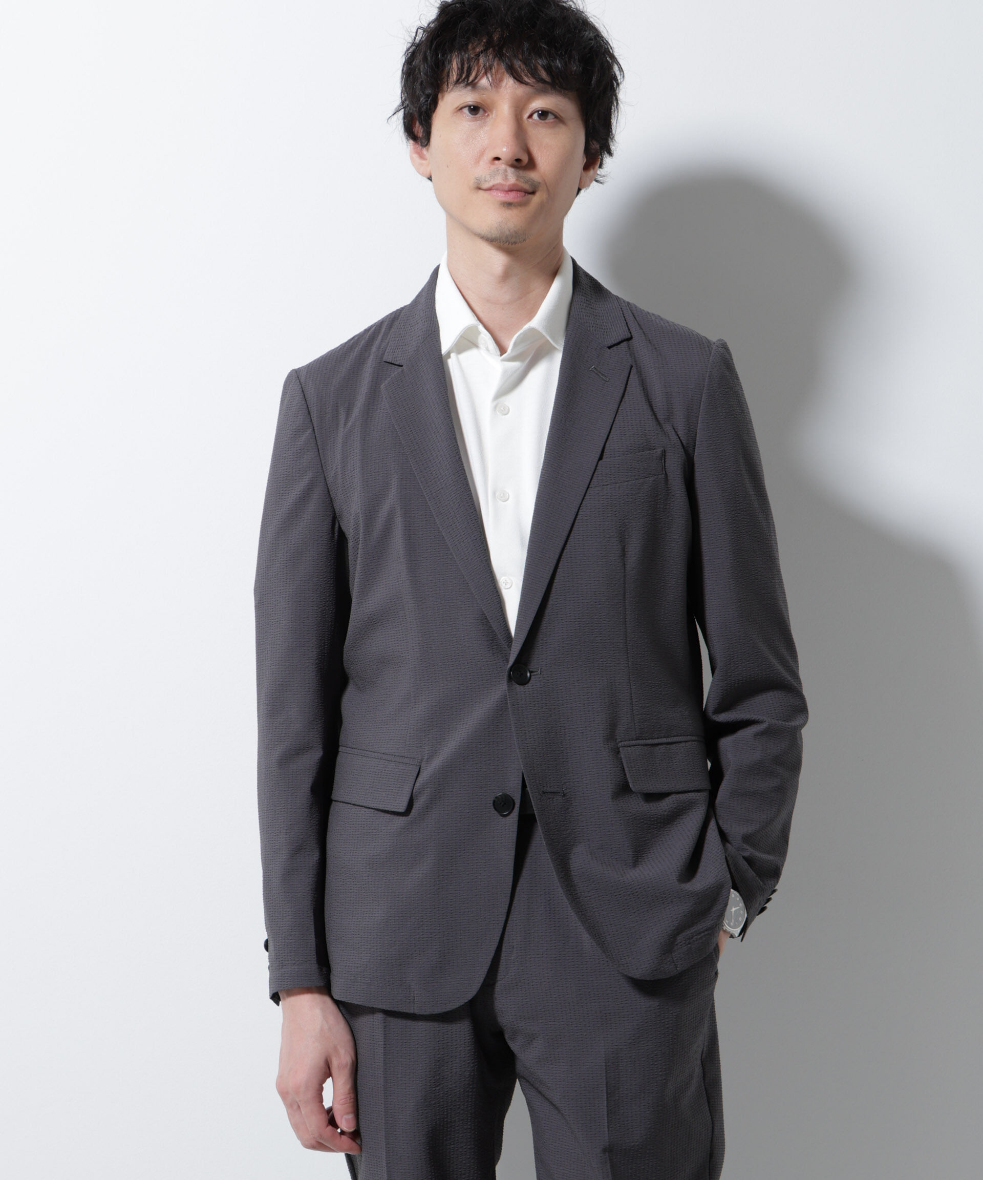 nano･universe「「Damerino」DotAir(R)サッカーストレッチセットアップ/吸水速乾」|スーツ|