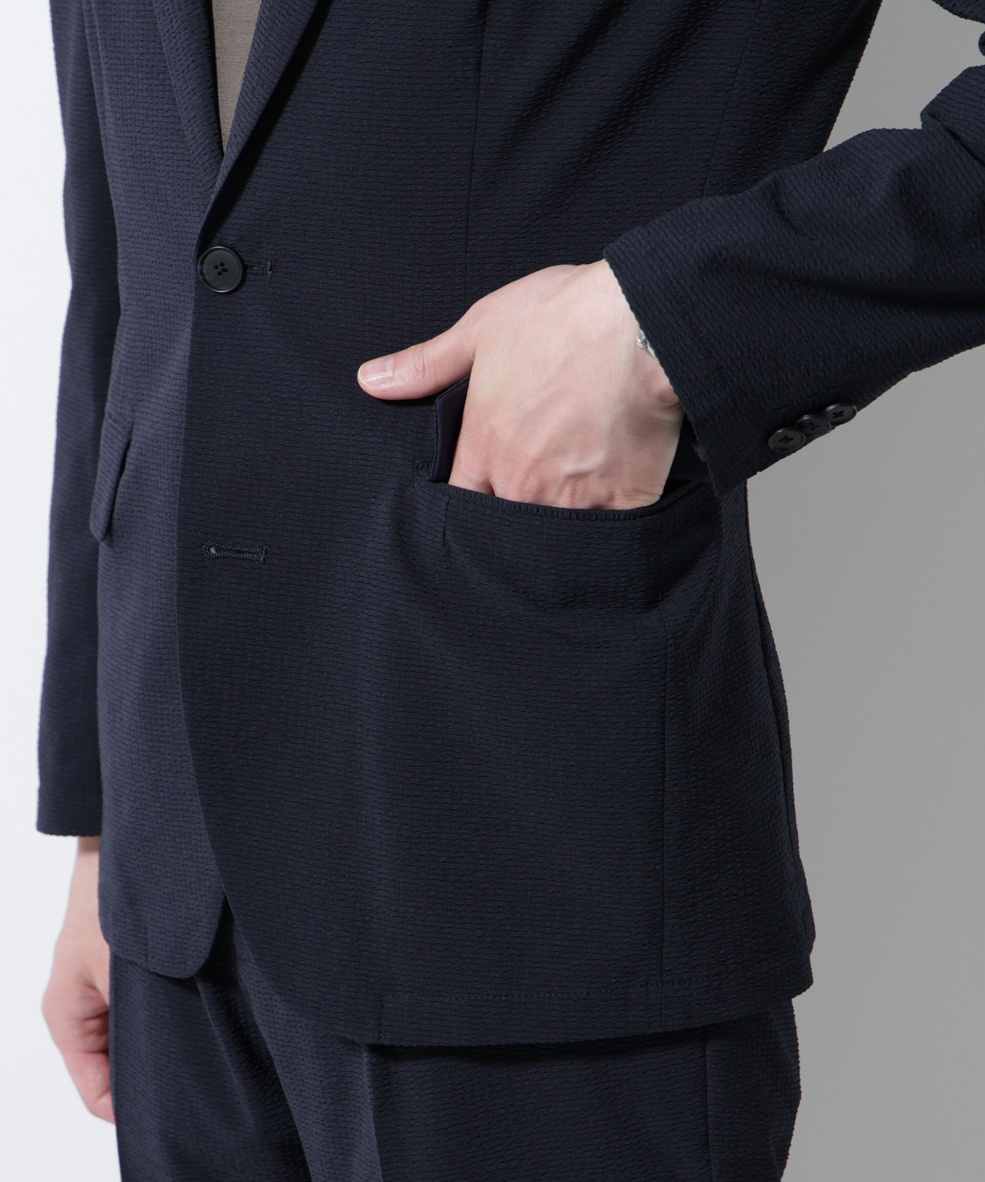 nano･universe「「Damerino」DotAir(R)サッカーストレッチセットアップ/吸水速乾」|スーツ|