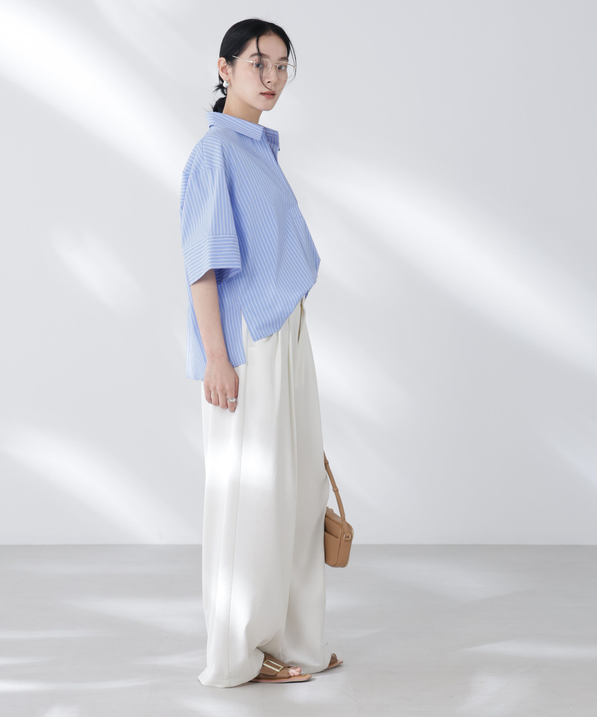 nano･universe「ワイドスリーブスキッパーシャツ」|シャツ・ブラウス|