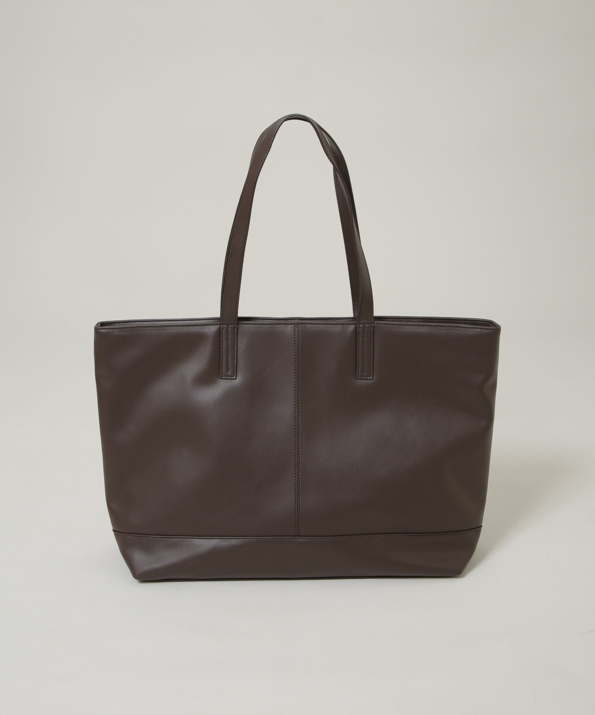 nano･universe「WEB限定/シンセティックレザートートバック」|ショルダー・メッセンジャー|ブラウン