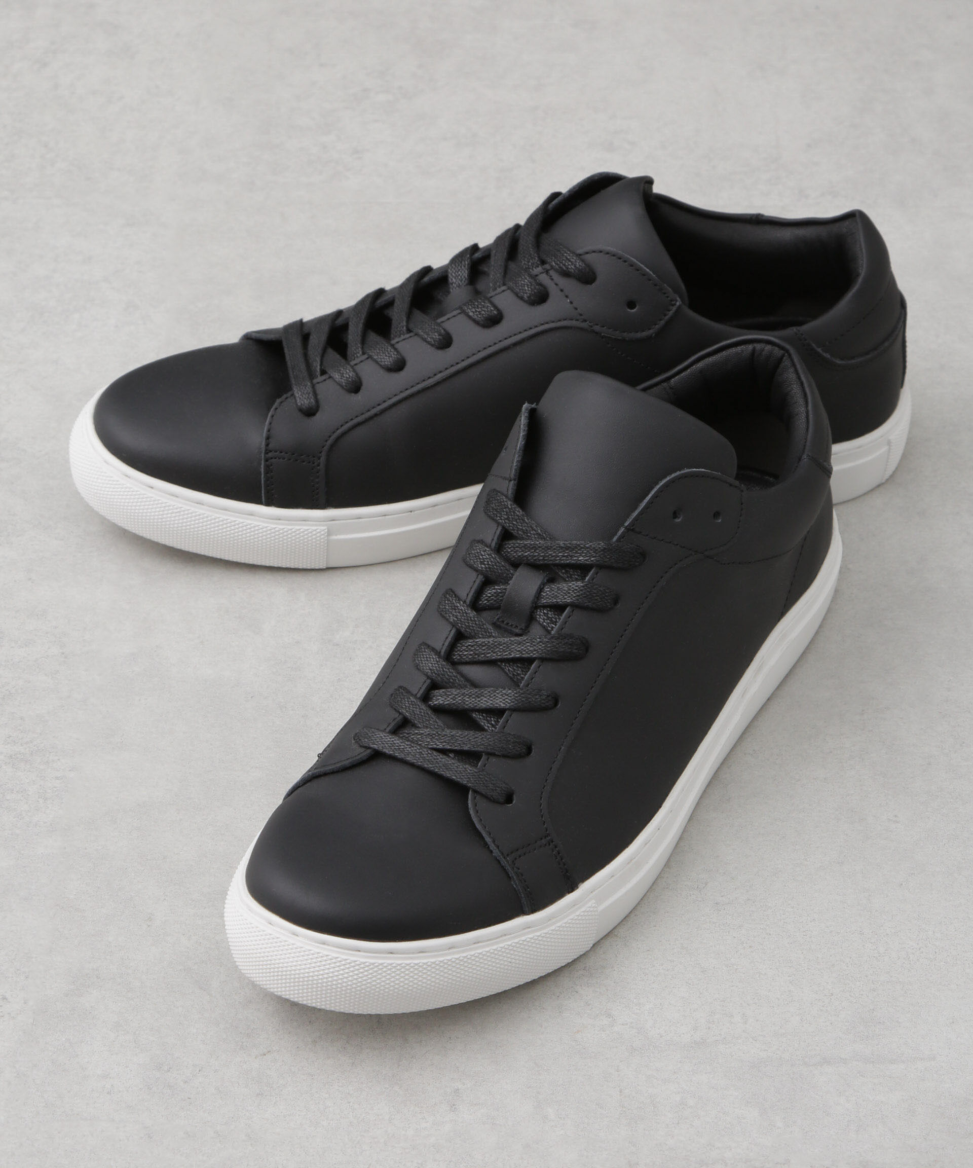 nano･universe「「Damerino」ダメリーノレザースニーカー」|スニーカー|ブラック