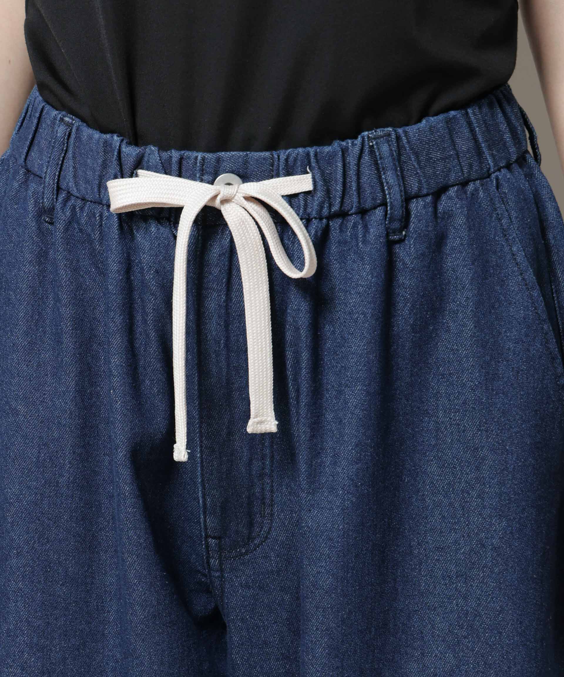 nano･universe「ドロストデニムパンツ(セットアップ可)」|チノ|