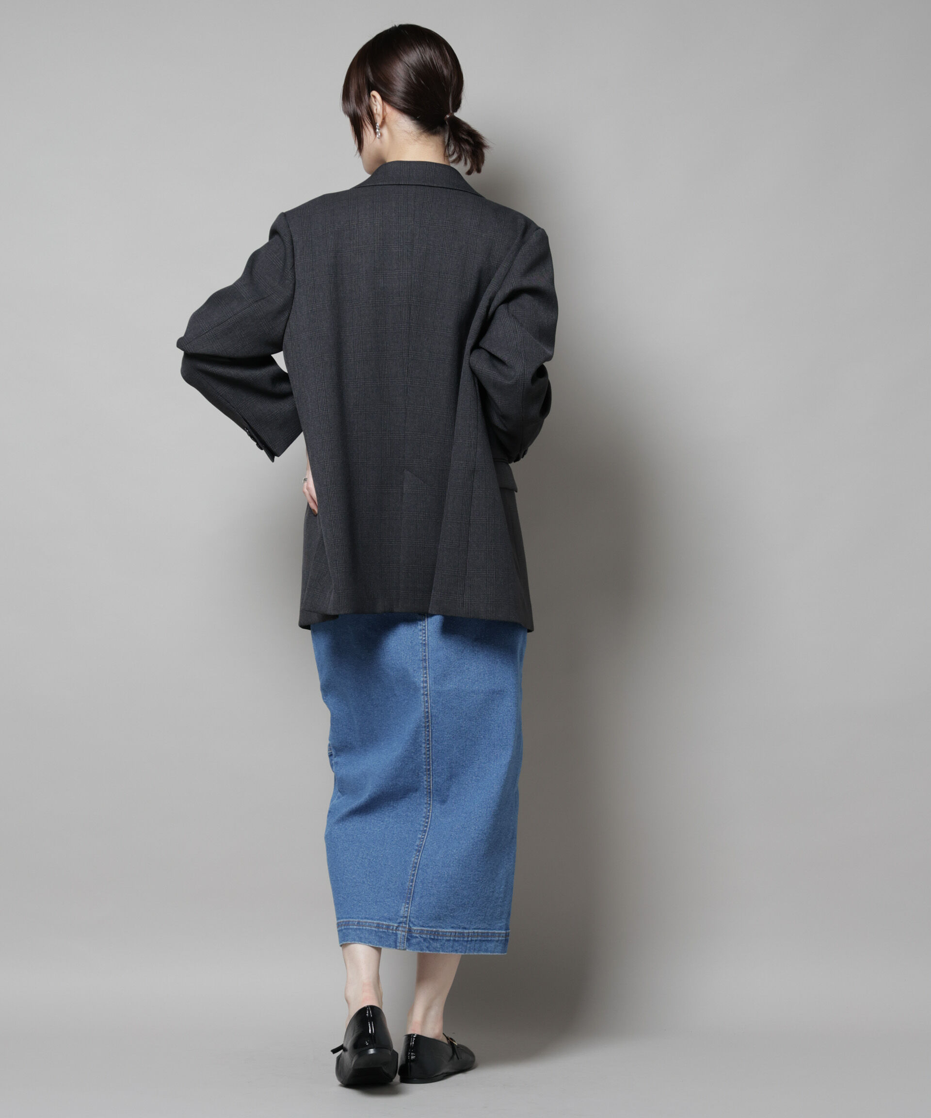 nano･universe「ラップペンシルデニムスカート」|スカート|