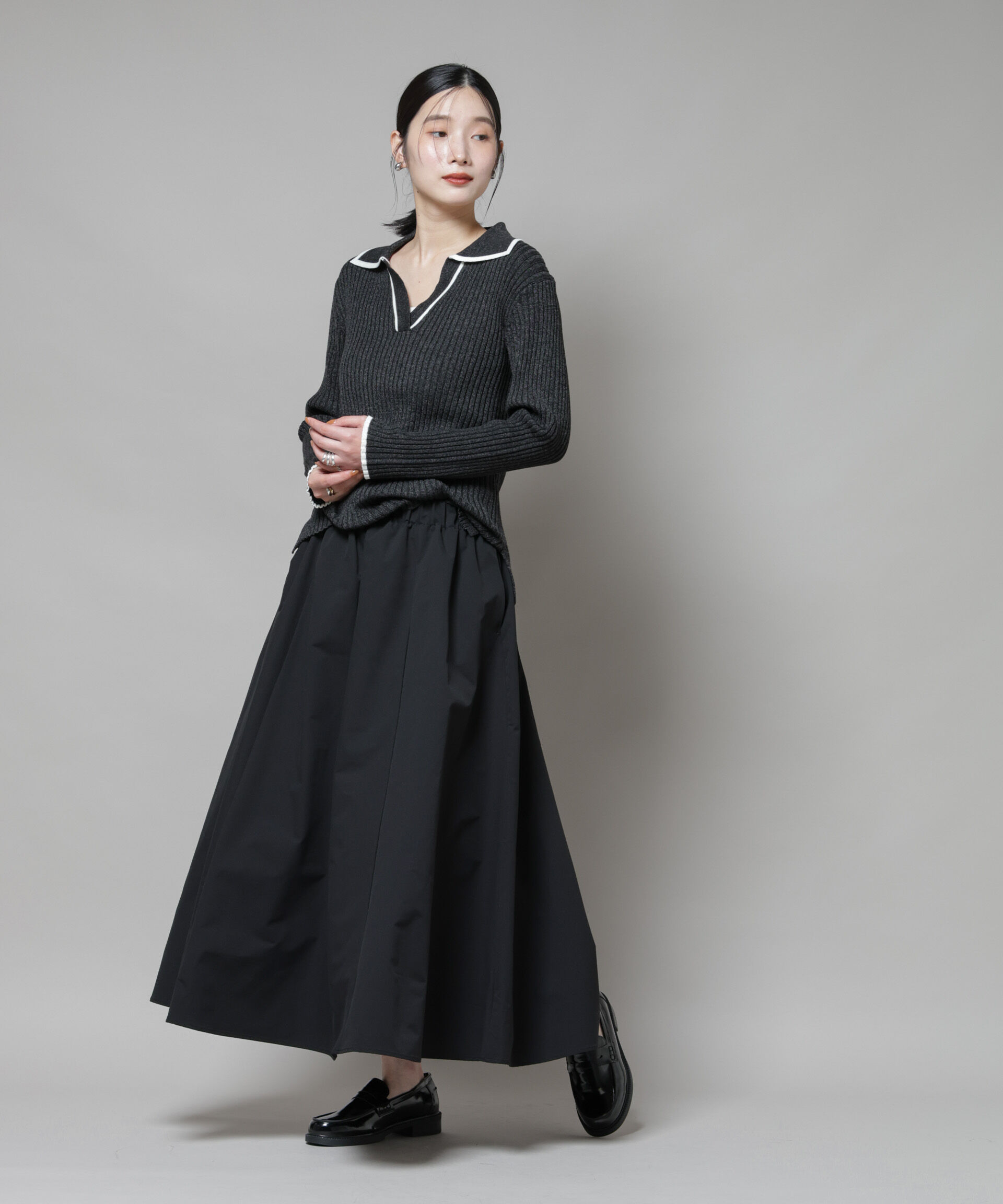 nano･universe「ギャザーボリュームスカート」|スカート|