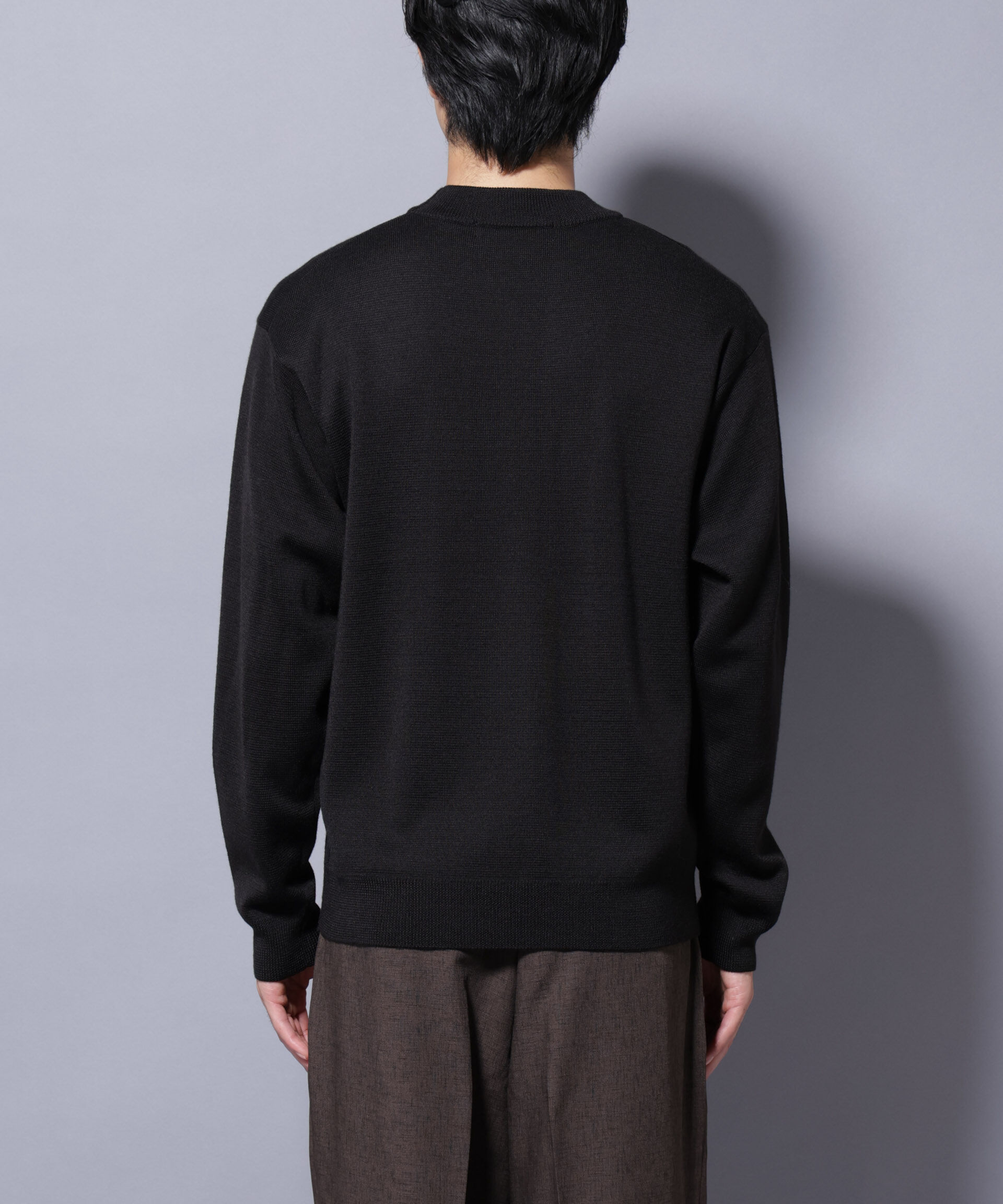 nano･universe「タスマニアウールミックス ミラノリブリラックスモックネックニット」|ニット・セーター|