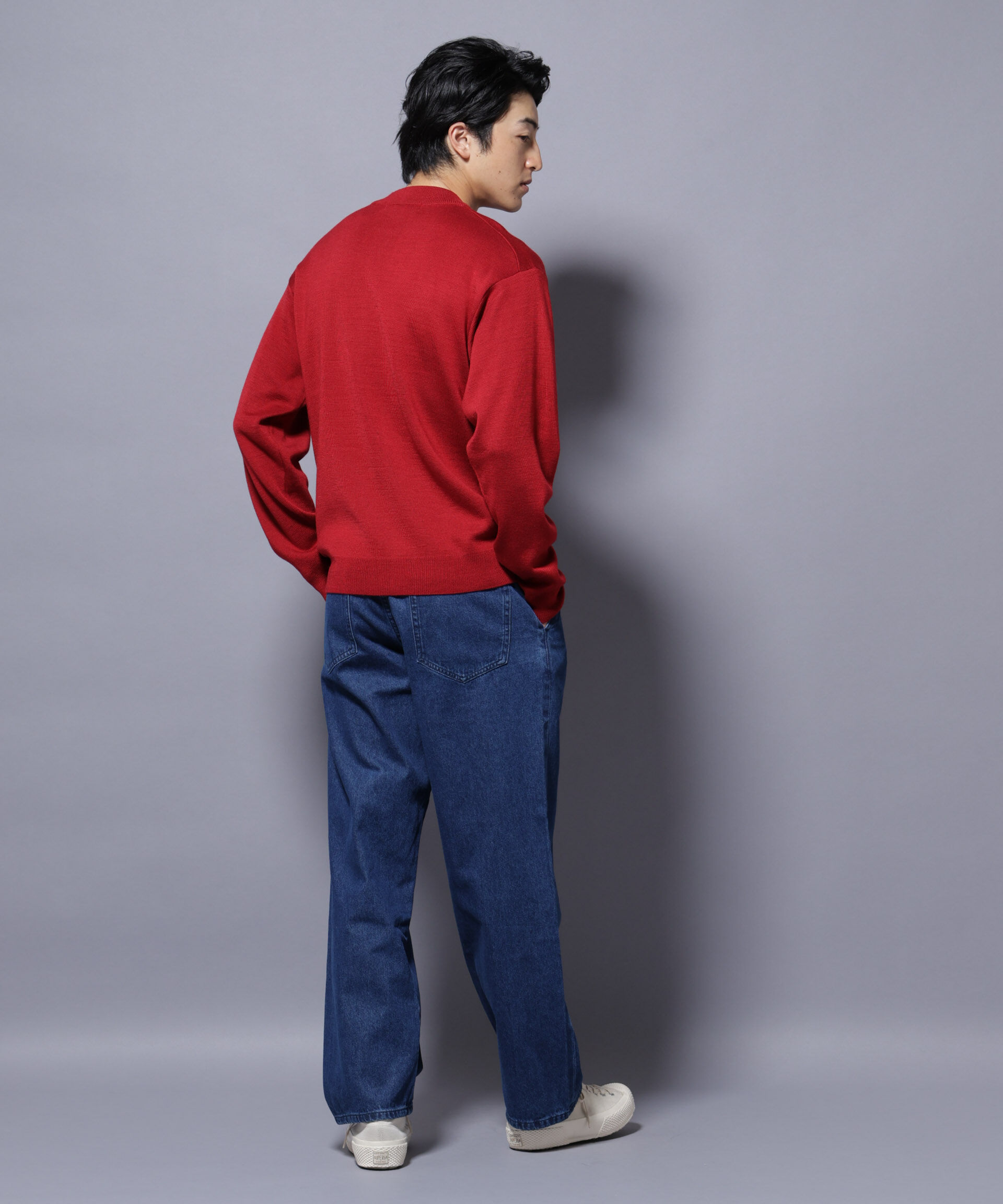 nano･universe「タスマニアウールミックス ミラノリブリラックスモックネックニット」|ニット・セーター|