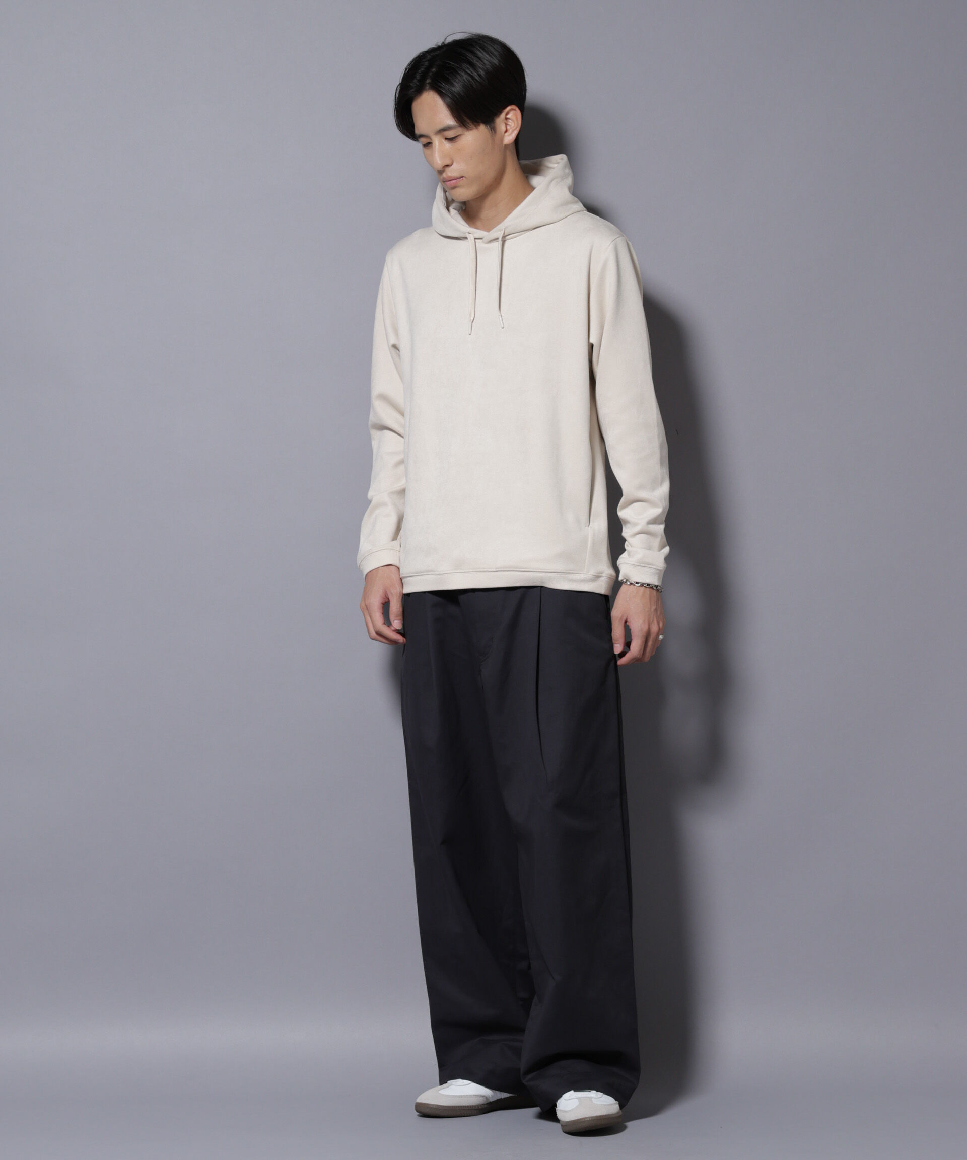 nano･universe「オイルドライクバギーパンツ」|チノ|