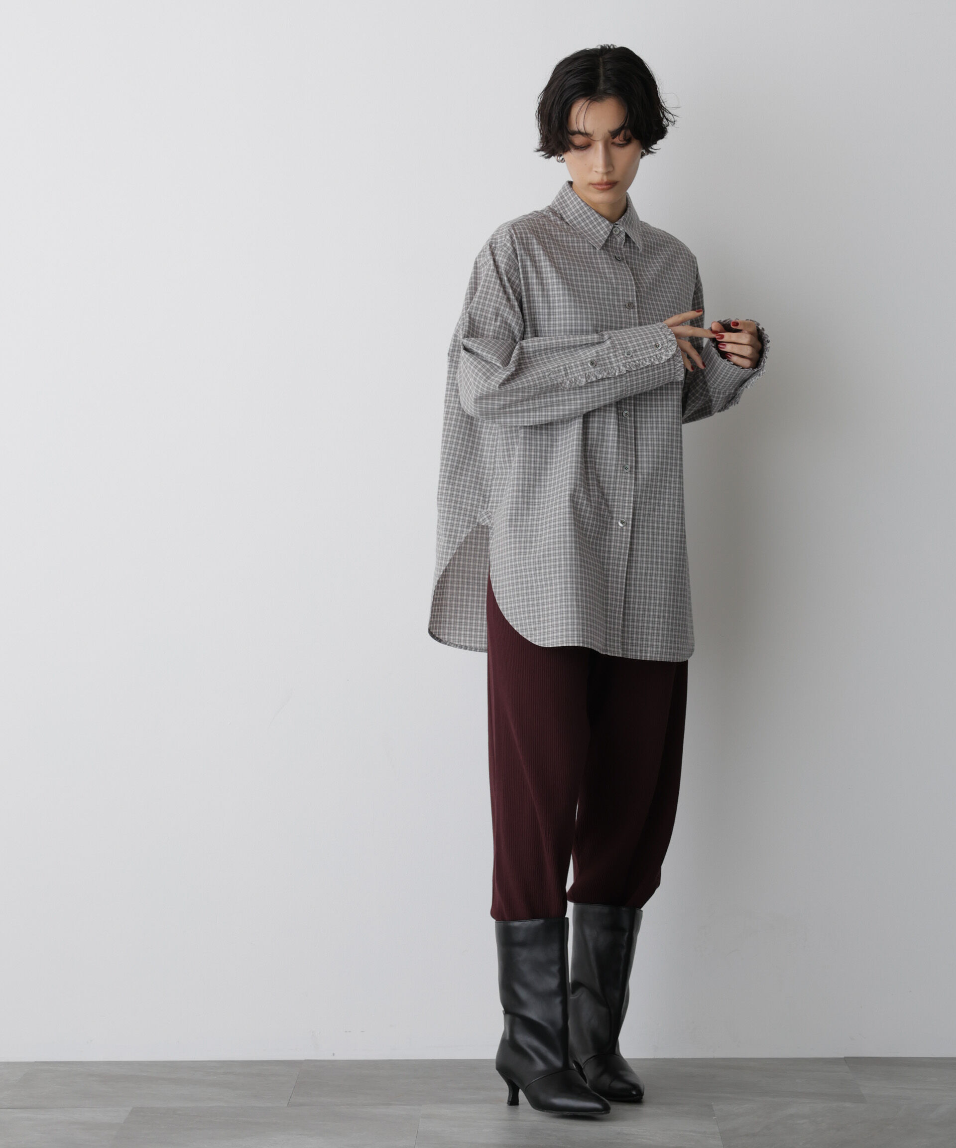  「「STEVELOUR」モダンプレッピーシャツ」|シャツ・ブラウス|