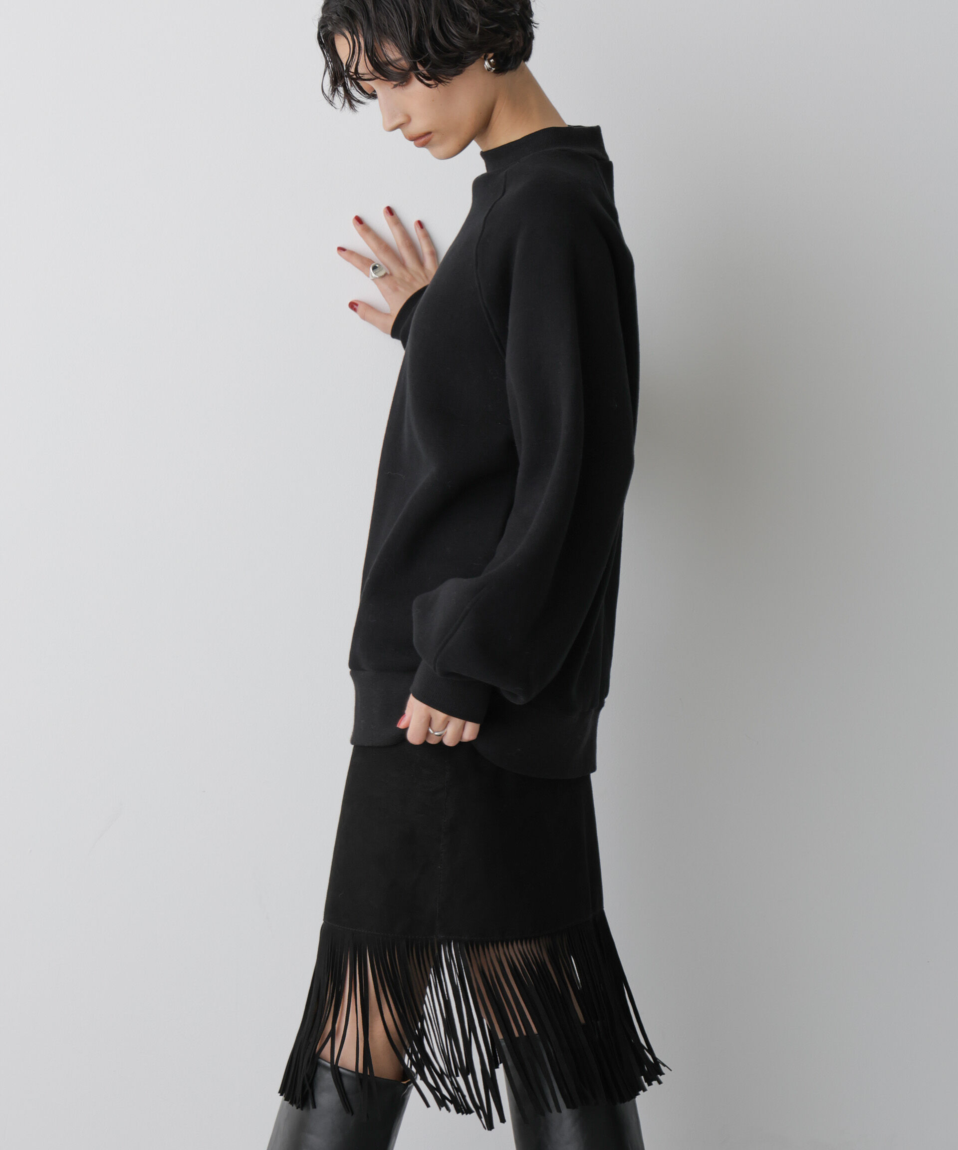  「「STEVELOUR」フラッフィースタンドプルオーバー」|スウェット・ジャージ|