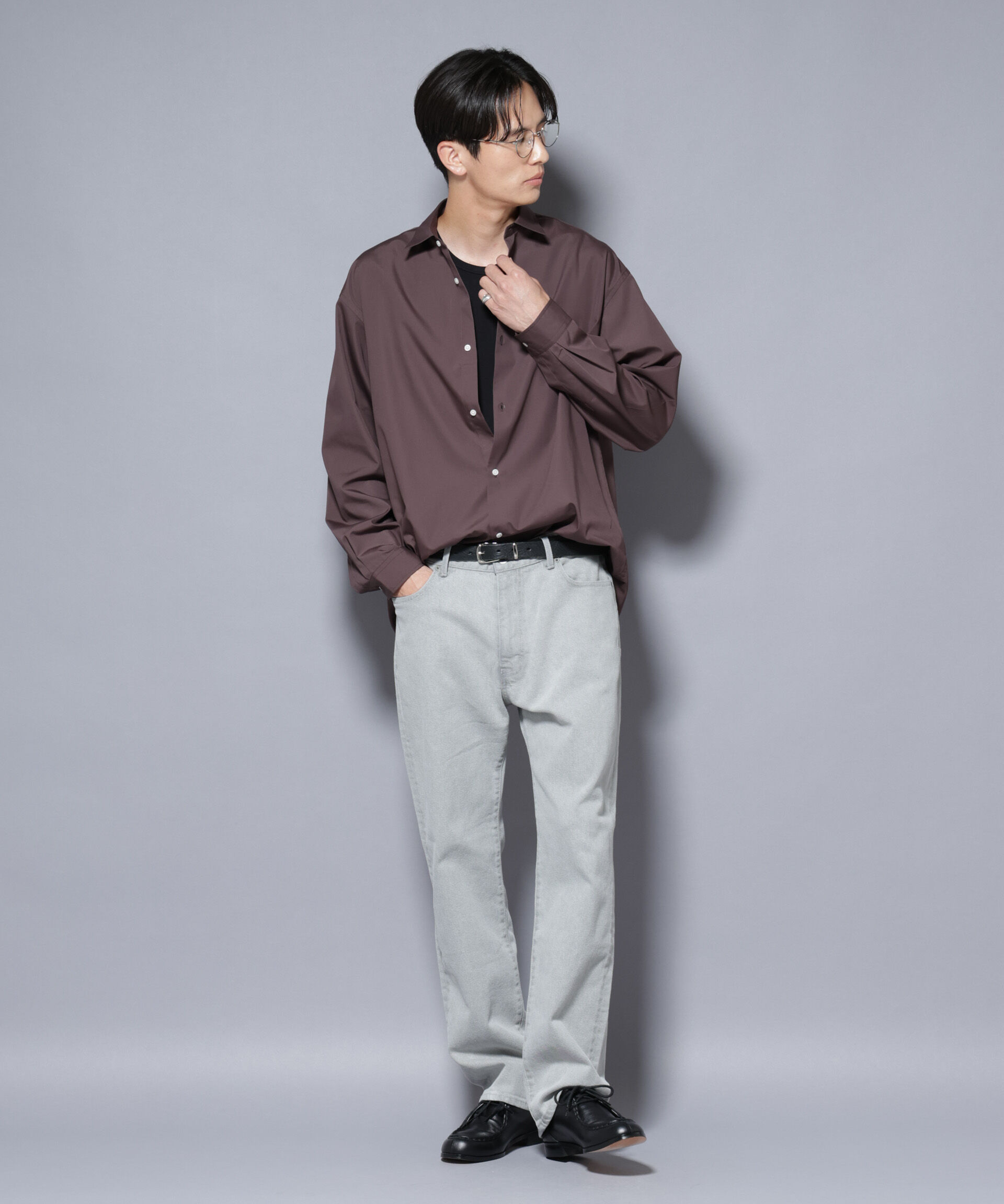 nano･universe「「大人のワイドシャツ」レギュラーカラー 長袖」|シャツ・ブラウス|