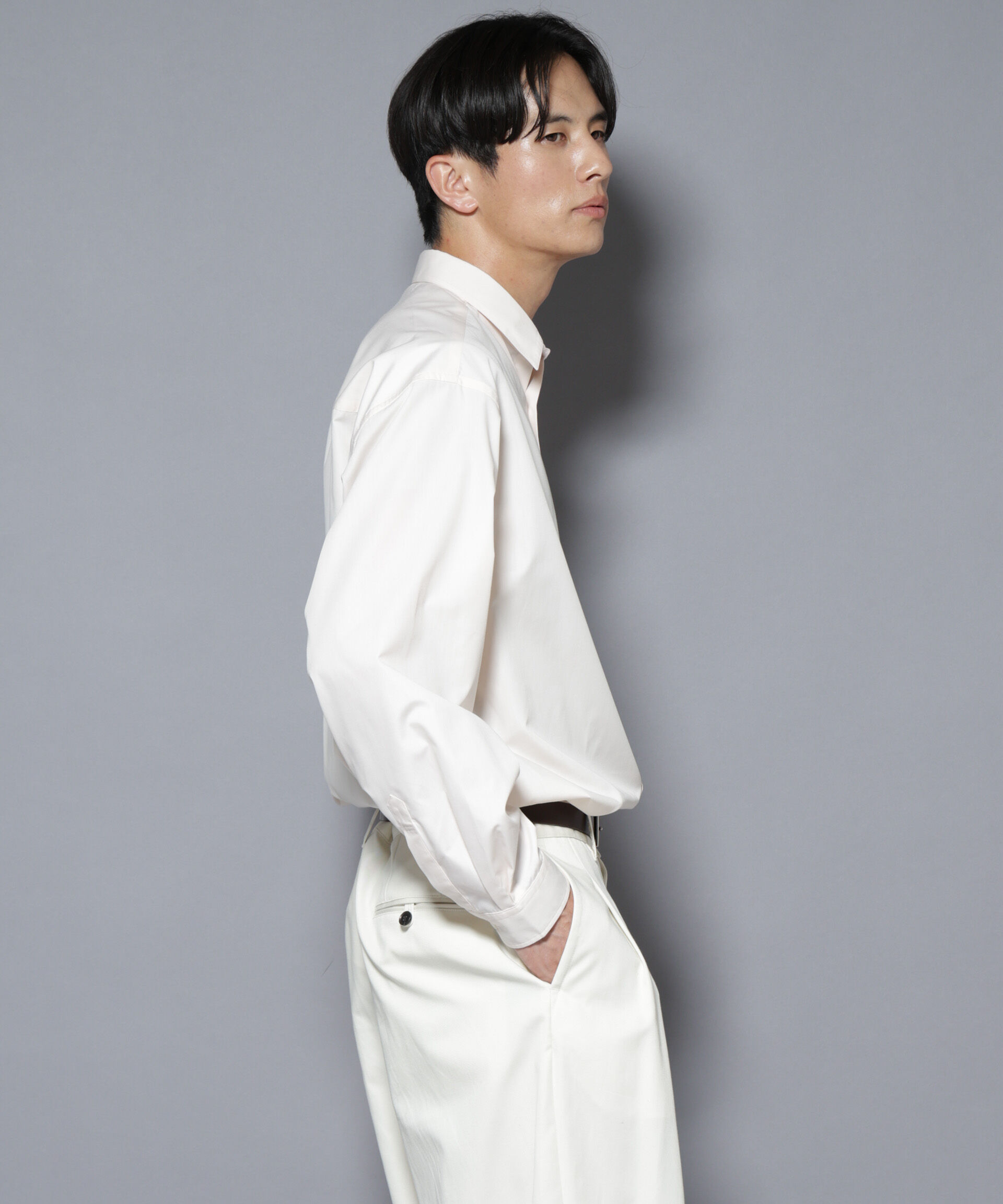 nano･universe「「大人のワイドシャツ」レギュラーカラー 長袖」|シャツ・ブラウス|