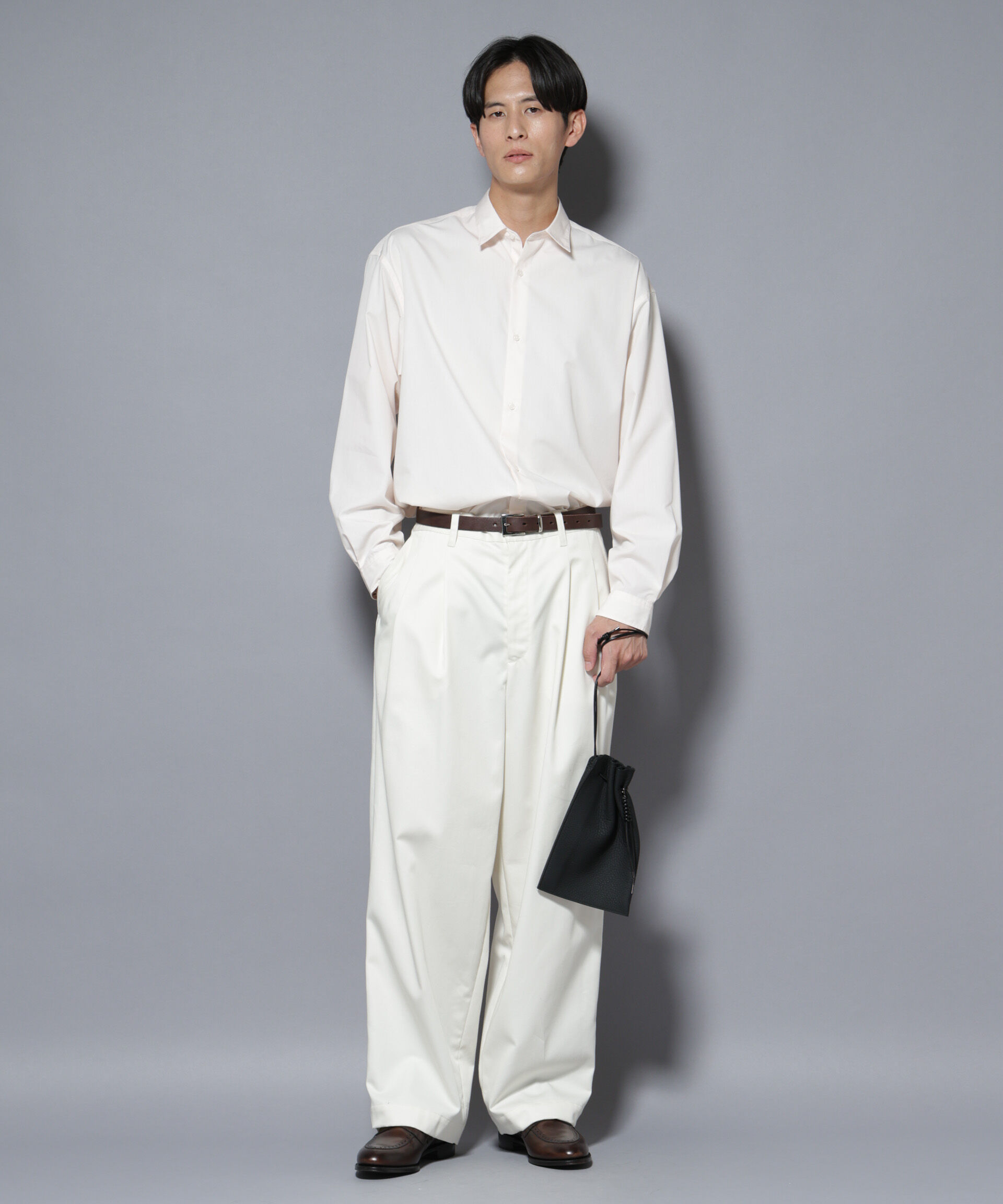 nano･universe「「大人のワイドシャツ」レギュラーカラー 長袖」|シャツ・ブラウス|