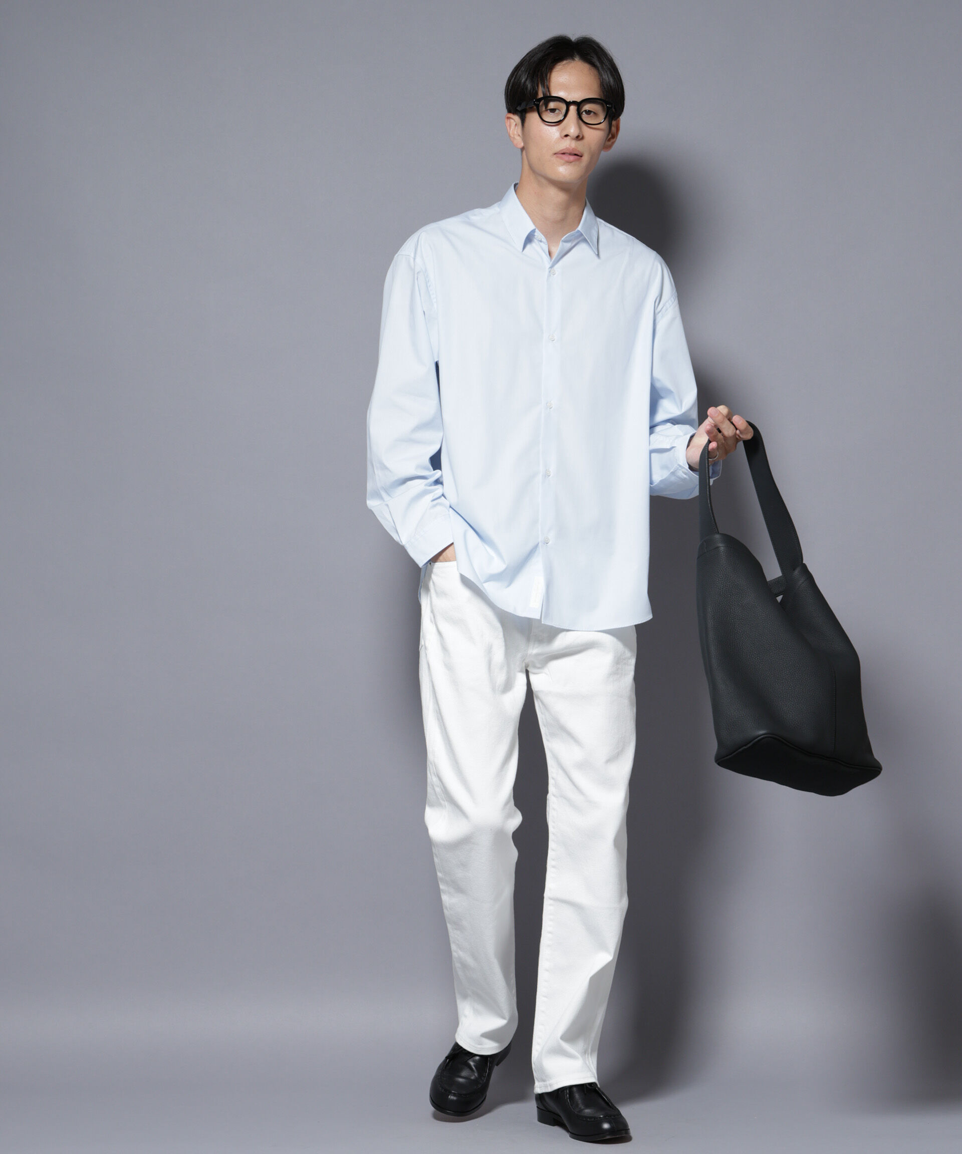 nano･universe「「大人のワイドシャツ」レギュラーカラー 長袖」|シャツ・ブラウス|