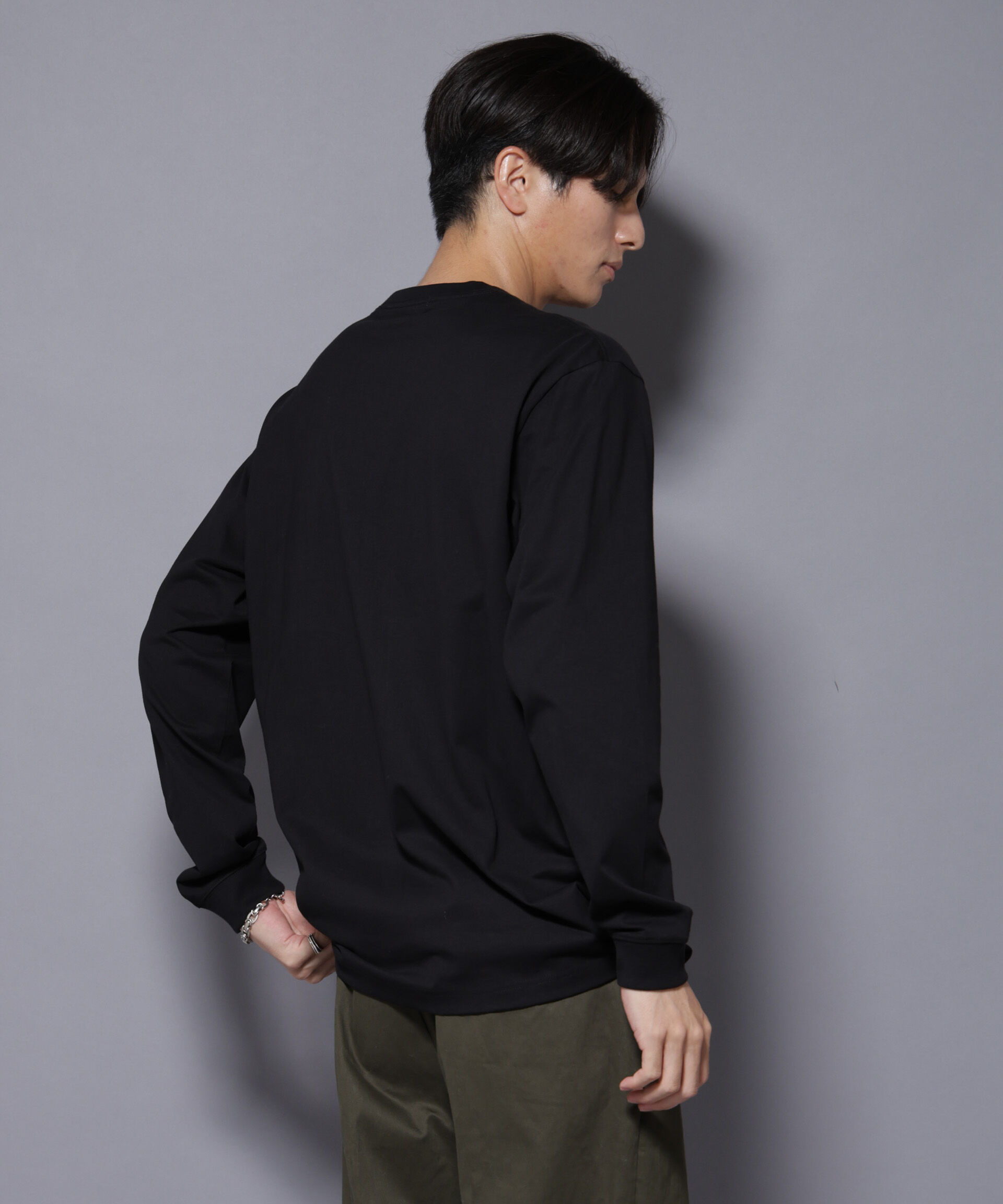 nano･universe「フェザー エンブロイダリー ロングスリーブTシャツ」|Tシャツ・カットソー|