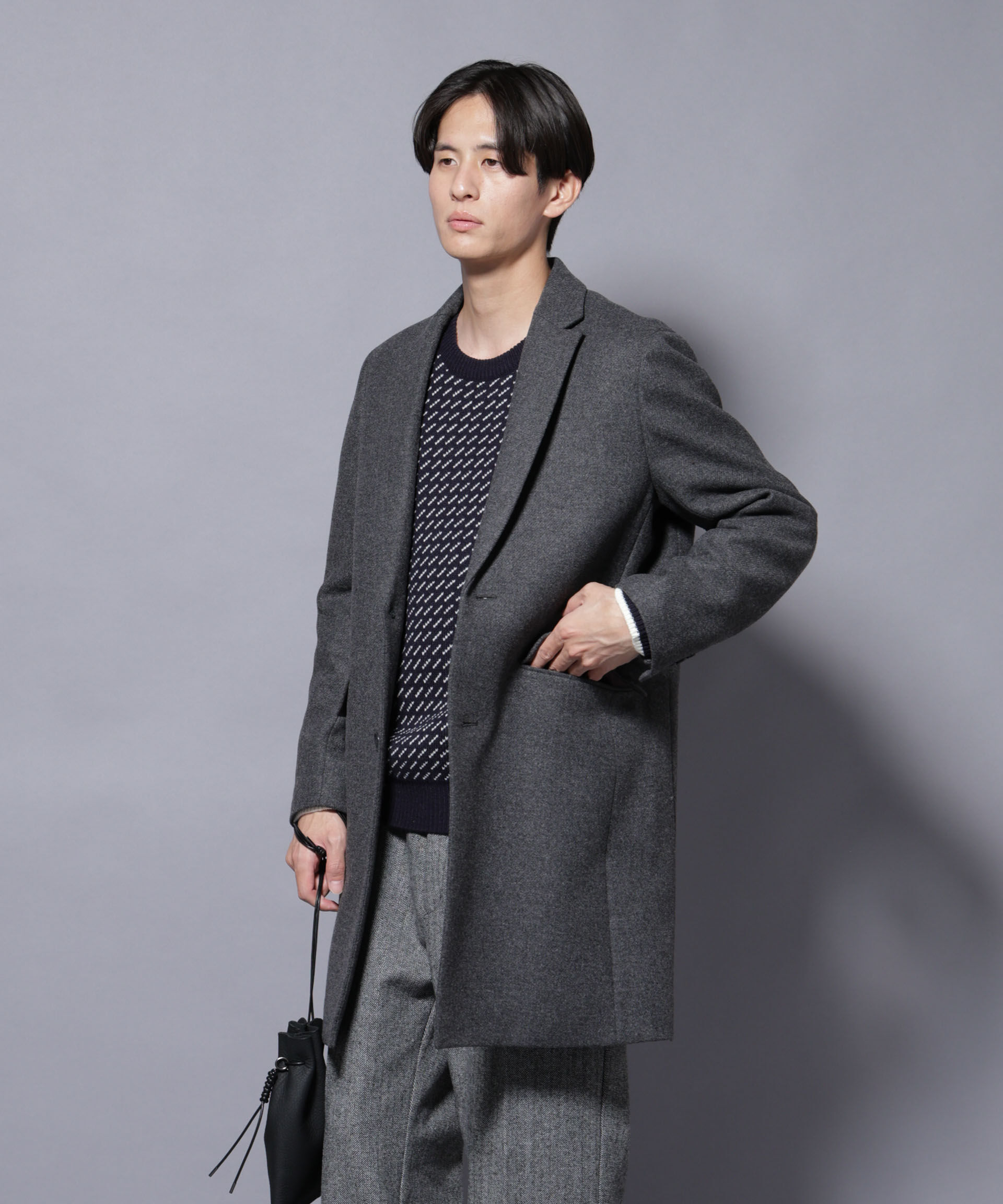 nano･universe「ウール/Nメルトンチェスターコート」|その他|