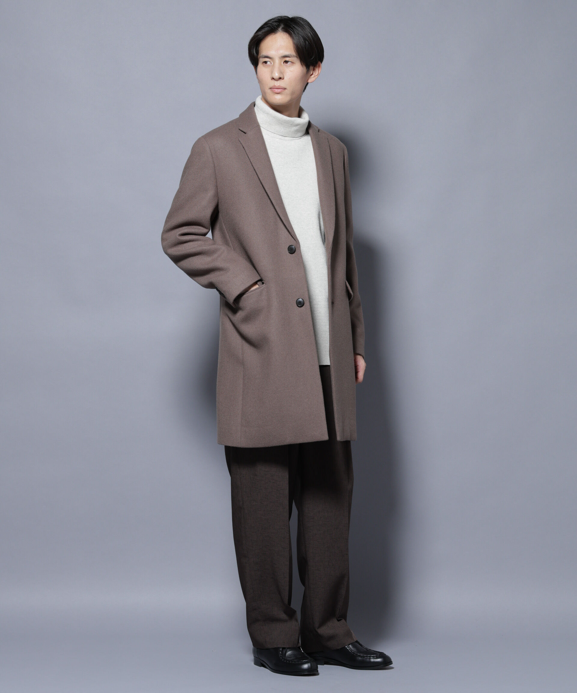 nano･universe「ウール/Nメルトンチェスターコート」|その他|モカ3