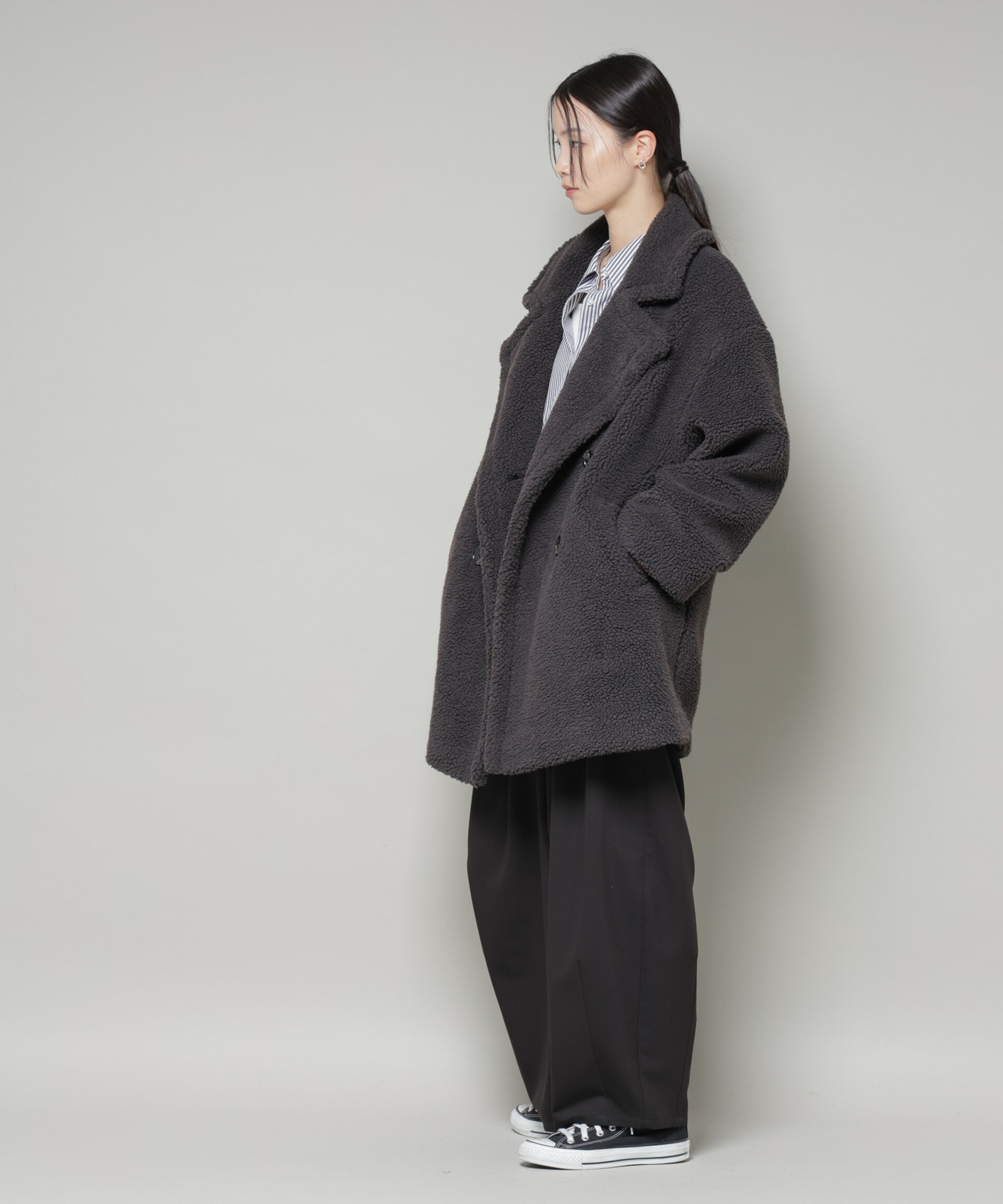nano･universe「ボアワイドダブルボタンコート」|その他|