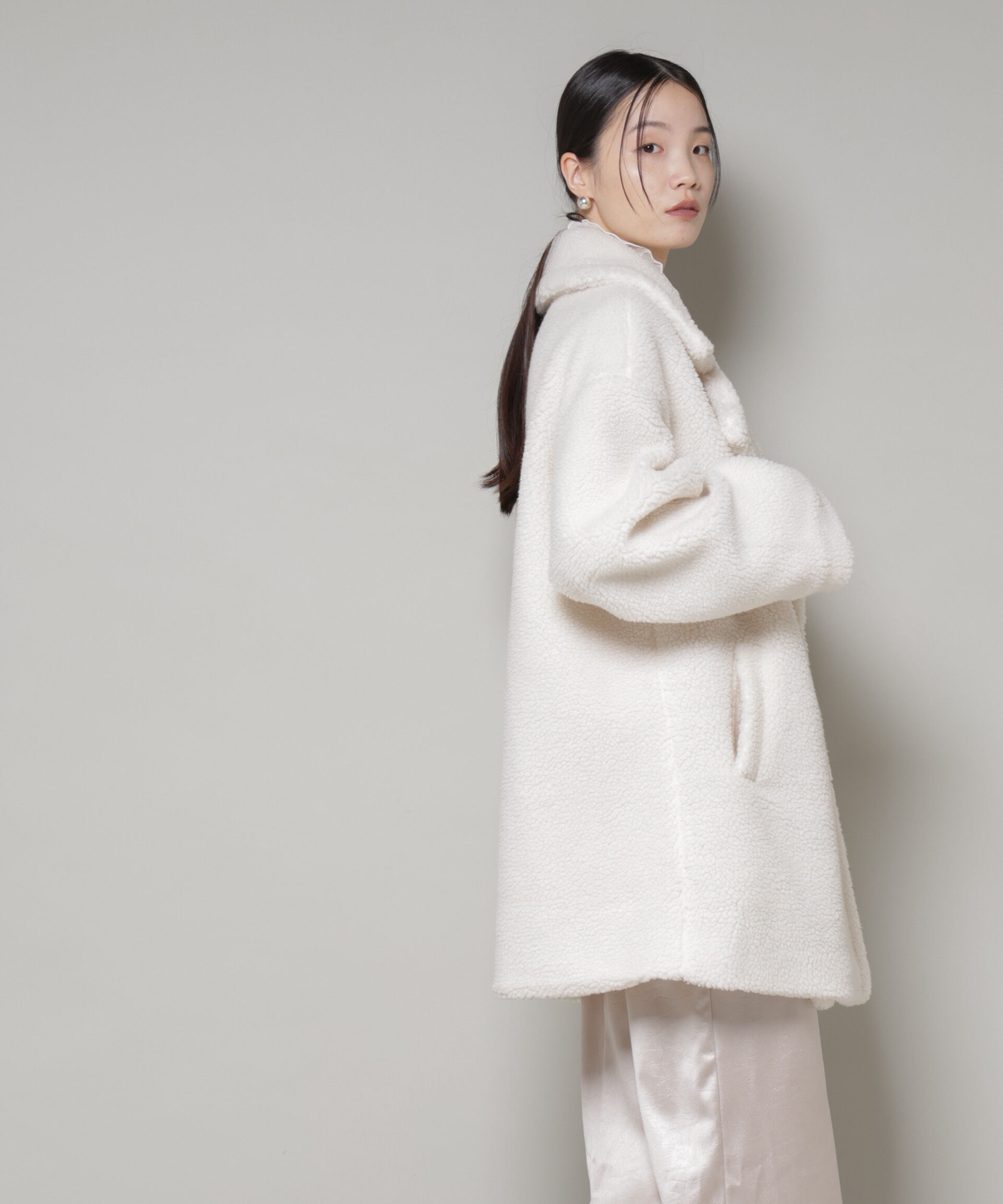 nano･universe「ボアワイドダブルボタンコート」|その他|