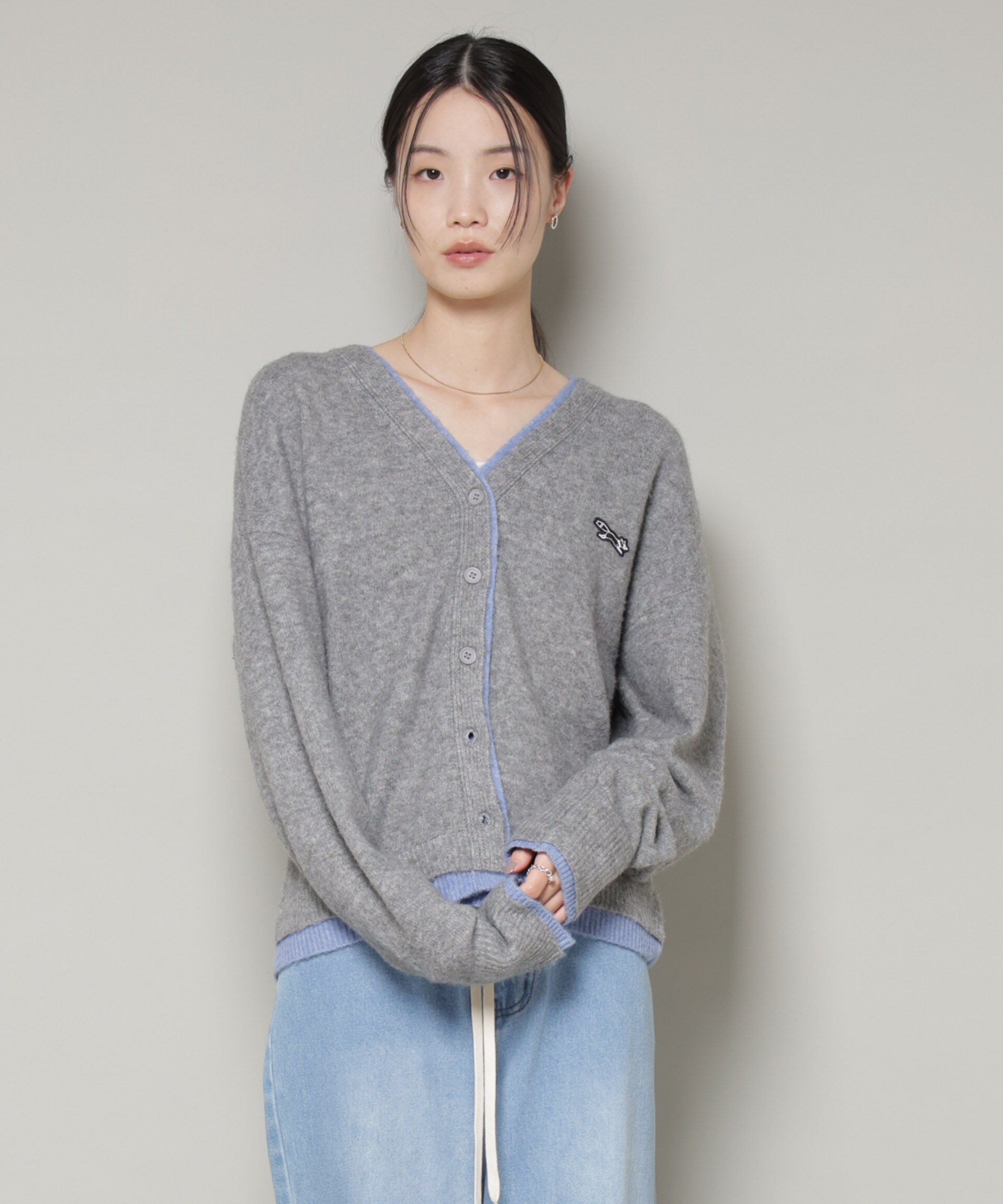 nano･universe「PENNEYS別注TheFOXバイカラーVネックカーディガン」|ニット・セーター|