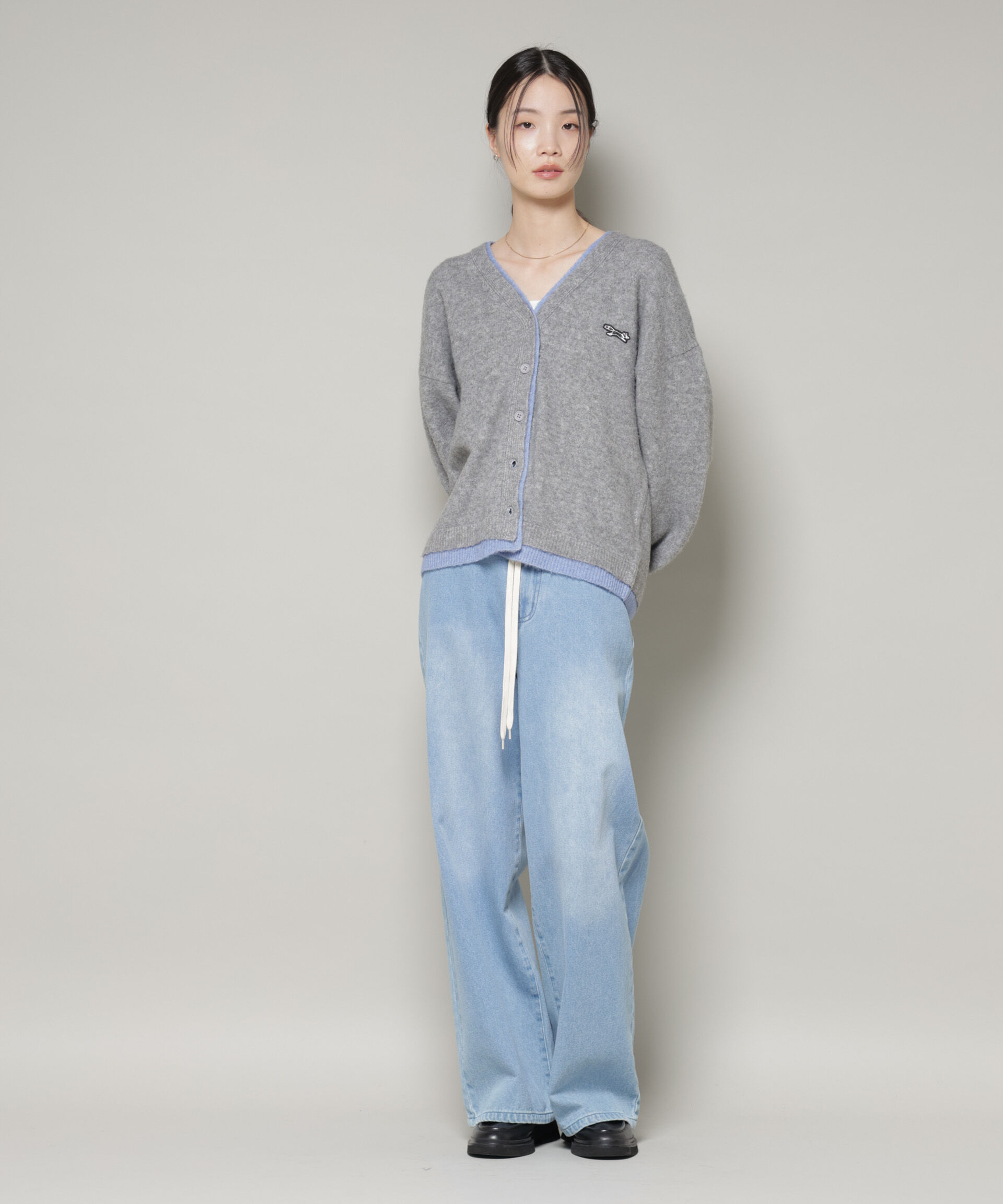 nano･universe「PENNEYS別注TheFOXバイカラーVネックカーディガン」|ニット・セーター|