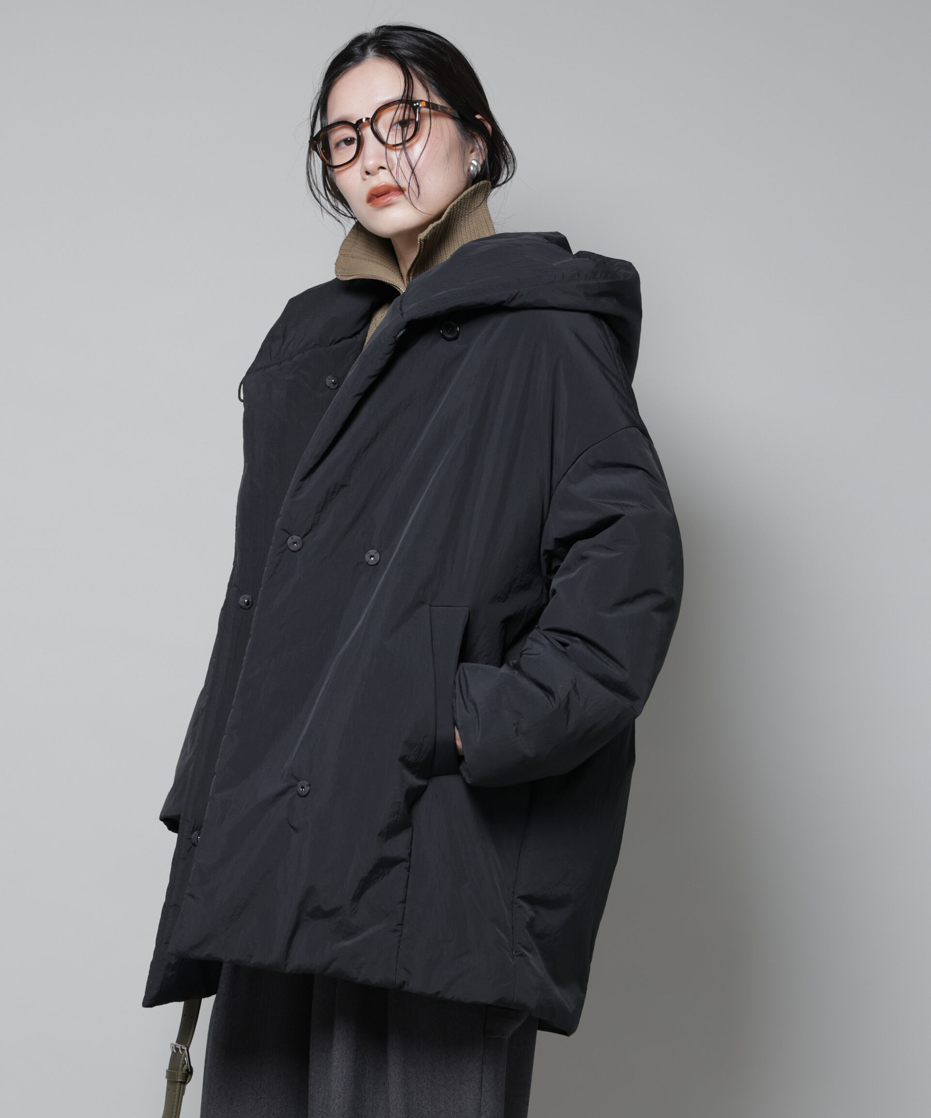 nano･universe「ETHERMALOFT(R)AEROGEL 中綿フードコクーンコート」|その他|