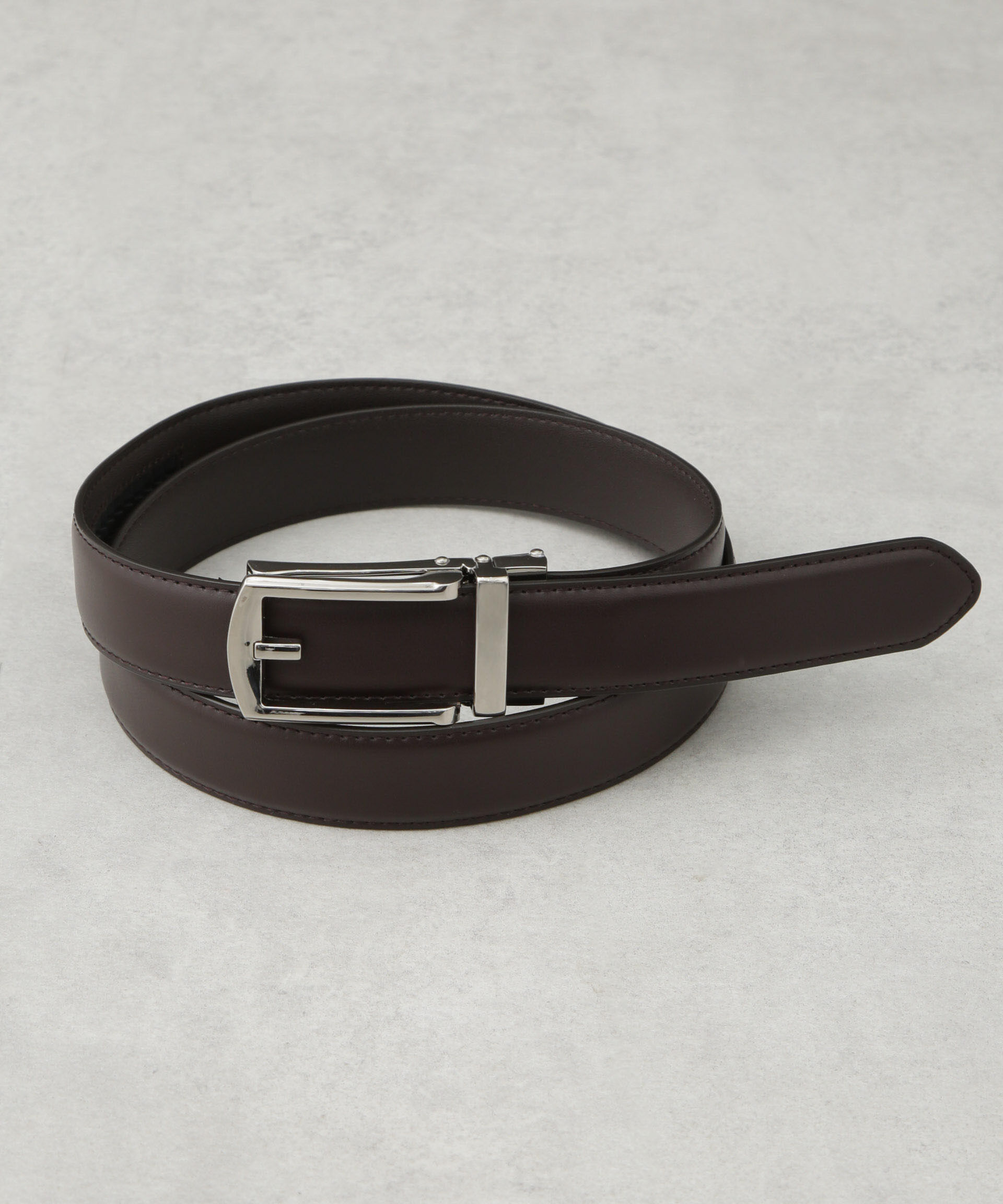 nano･universe「スライドロックイージーベルト」|ベルト|ブラウン