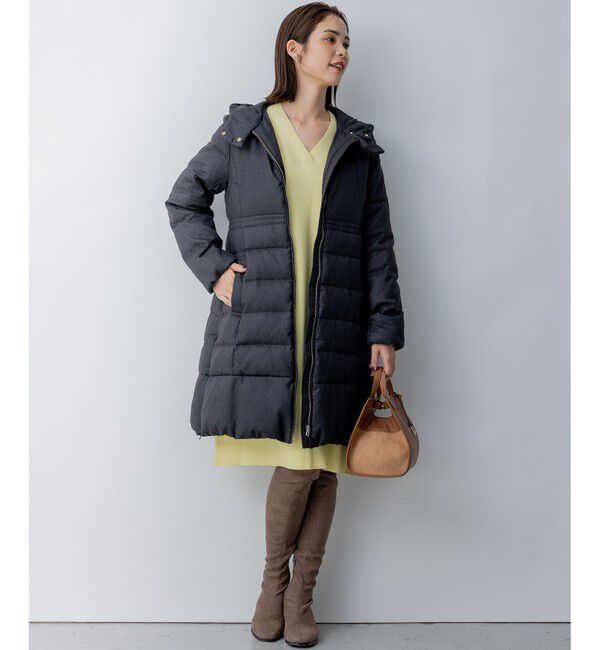 組曲「【洗える】ライトタフタロングダウン」|ダウン|