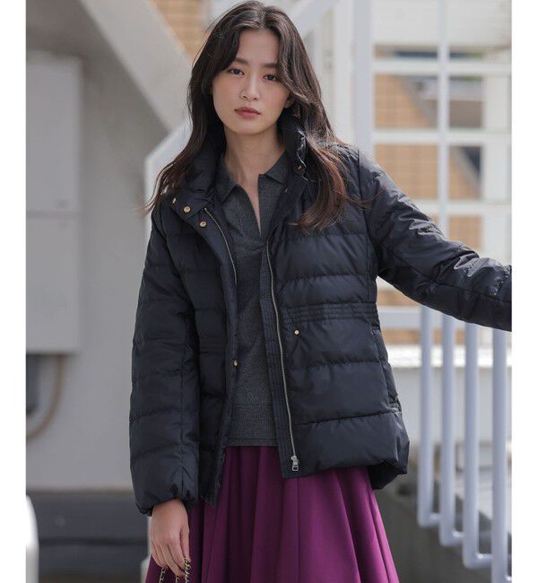 組曲「ライトタフタショート ダウン」|ダウン|ブラック系