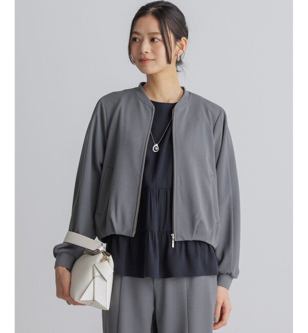 組曲「【WEB限定】ジョーゼットジャージー ブルゾン」|ブルゾン・スタジャン|